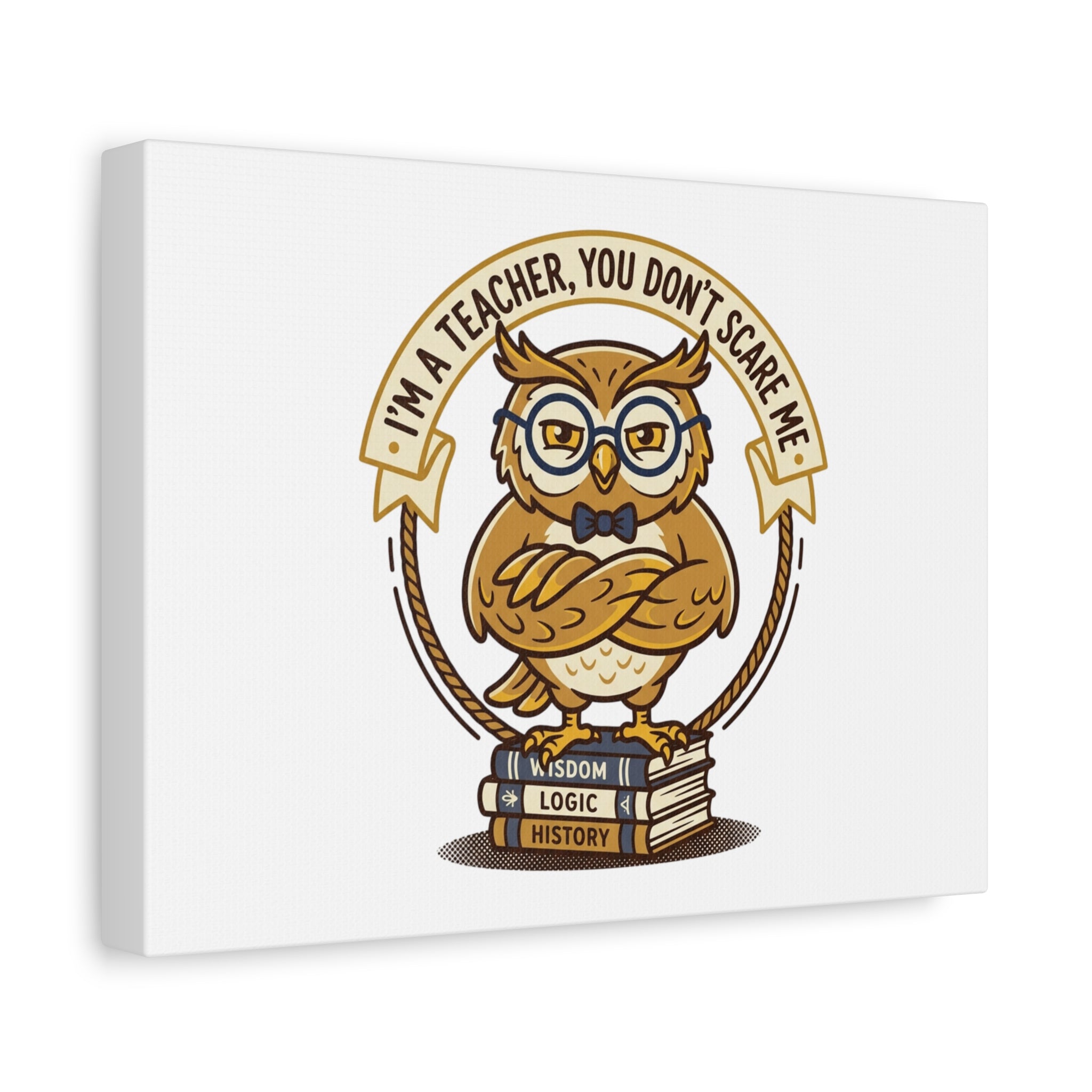 I'm a Teacher You Don't Scare Me Canvas | Teacher Appreciation Gifts, Teacher Life
