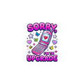 Sorry I'm the Upgrade Kiss-Cut Stickers | Y2K aesthetic, retro phone