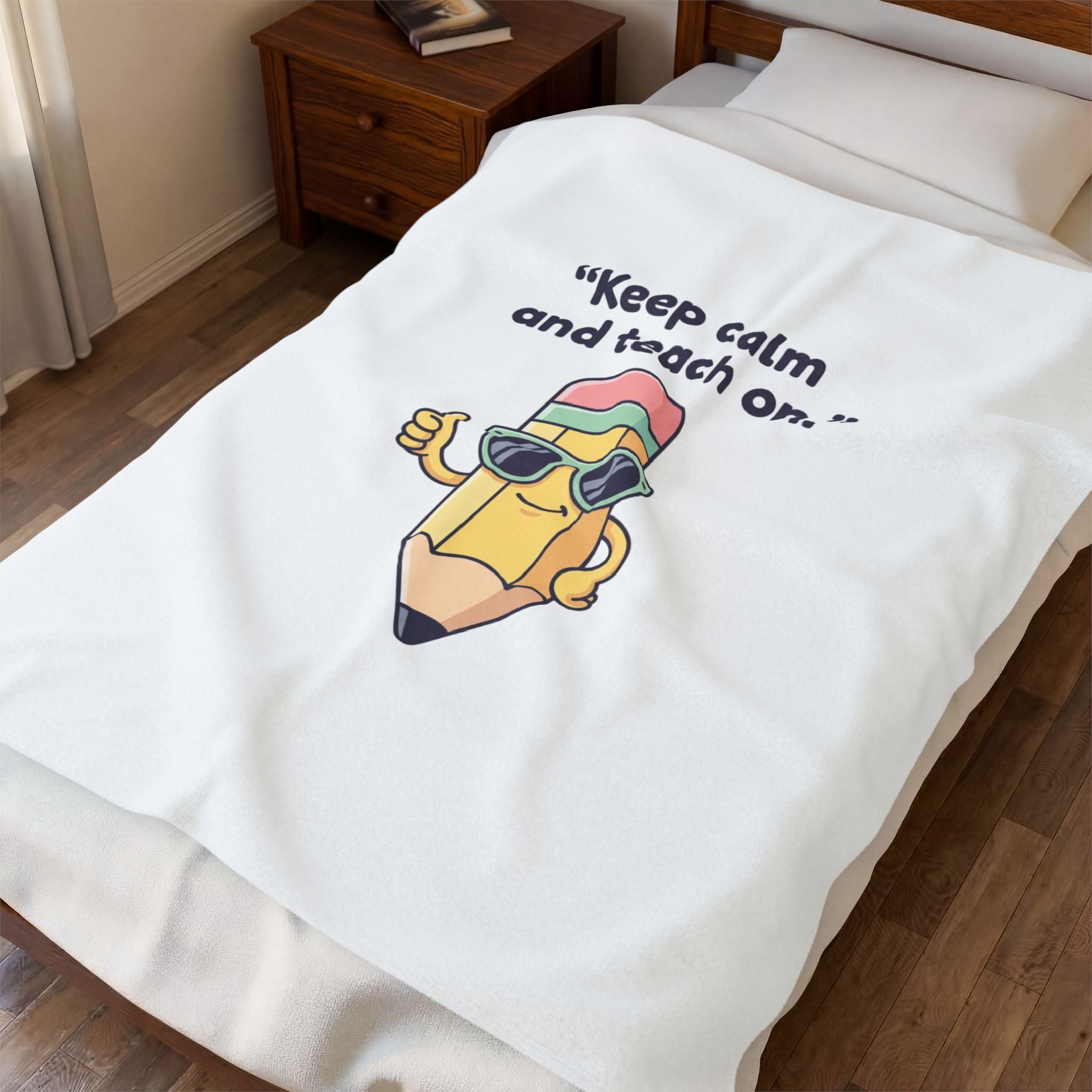Keep Calm and Teach On Pencil Throw Blanket | Teacher Appreciation, Teacher Life