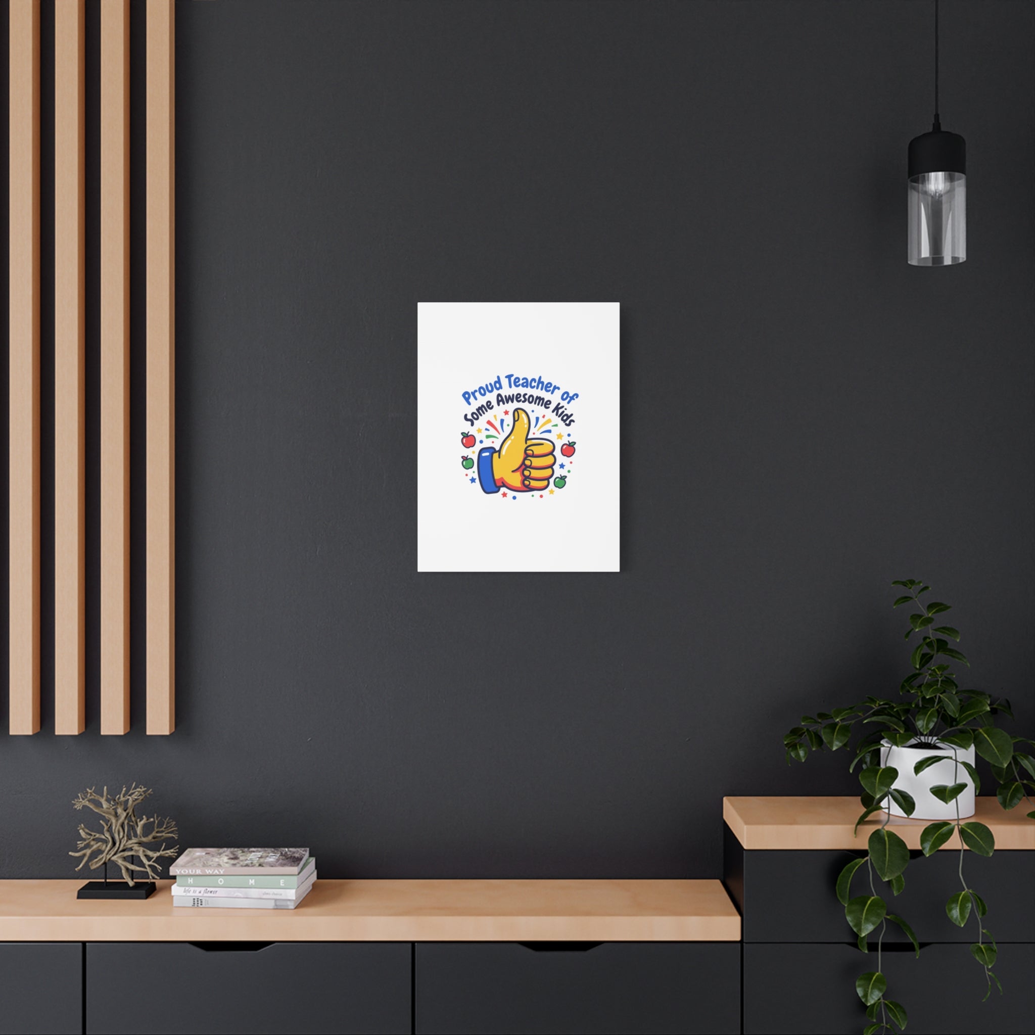 Proud Teacher of Some Awesome Kids Canvas, Teacher Appreciation Gifts | Teacher Life