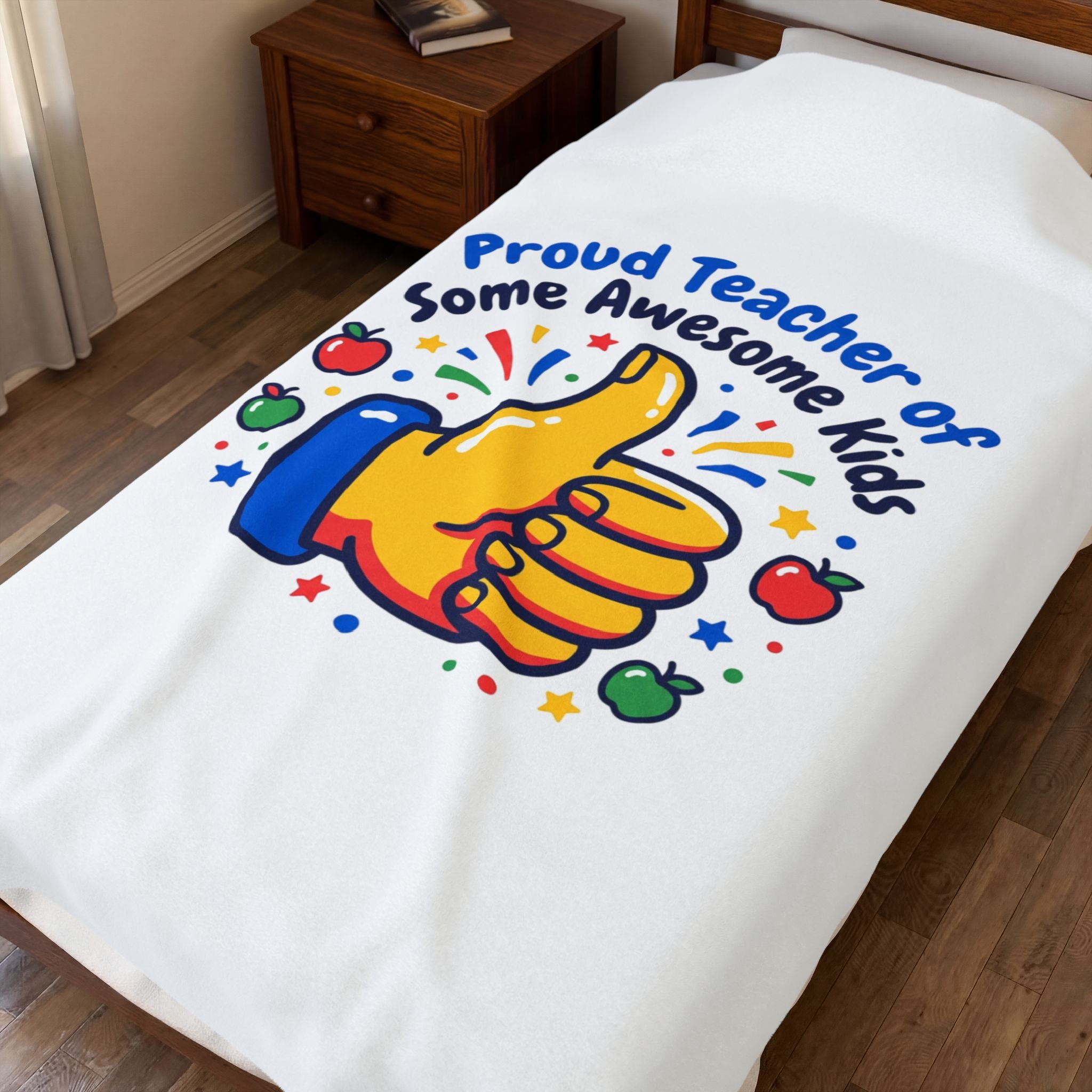 Proud Teacher of Some Awesome Kids Plush Blanket | Teacher Appreciation