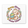 Bunny Kisses Easter Wishes Canvas | Easter Bunny Aesthetic, Pastel Spring