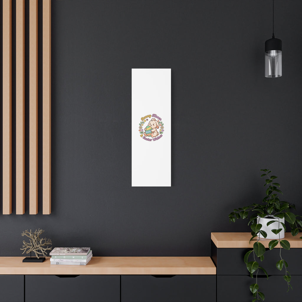 Bunny Kisses Easter Wishes Canvas | Easter Bunny Aesthetic, Pastel Spring