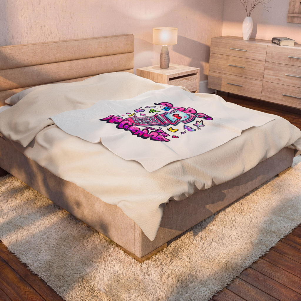 Sorry I'm the Upgrade Plush Blanket | Y2K Aesthetic, 2000s Retro