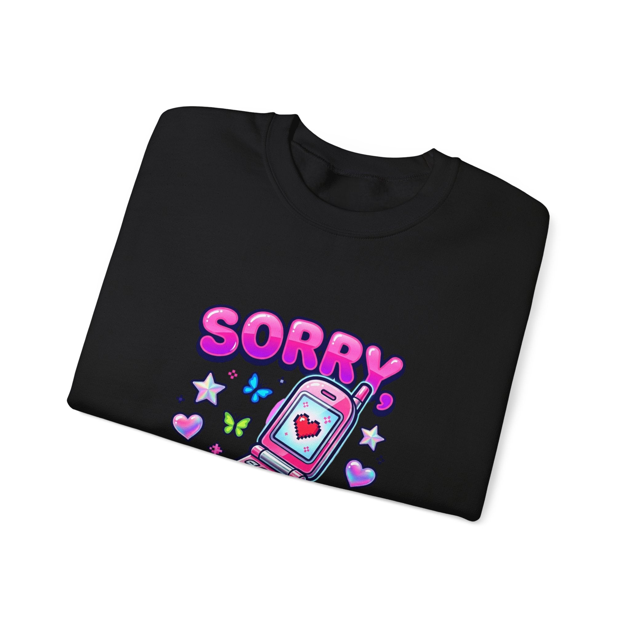 Sorry I'm the Upgrade Sweatshirt | Y2K aesthetic, retro phone graphic