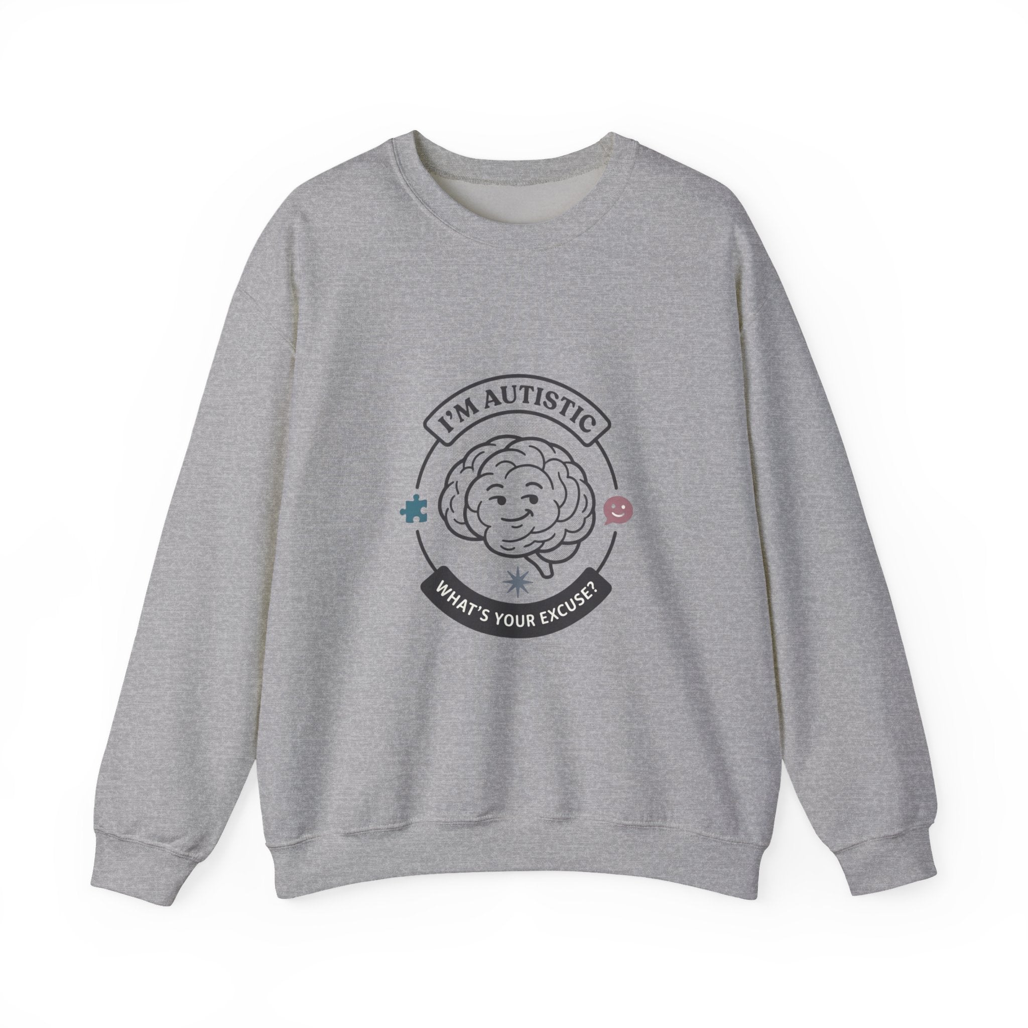 I'm Autistic Crewneck Sweatshirt | Autism Acceptance, Autistic Pride