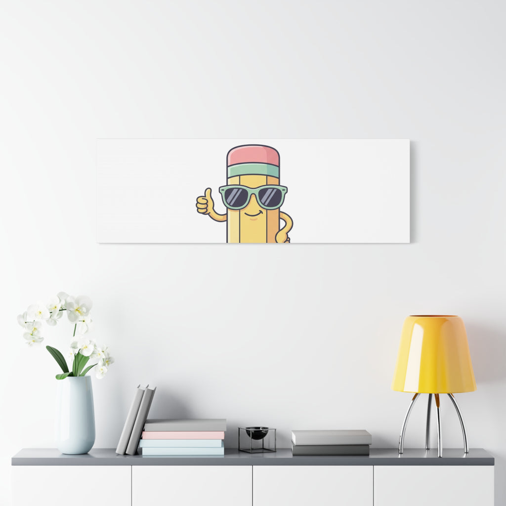 Keep Calm and Teach On Pencil Canvas, Teacher Appreciation, Teacher Life