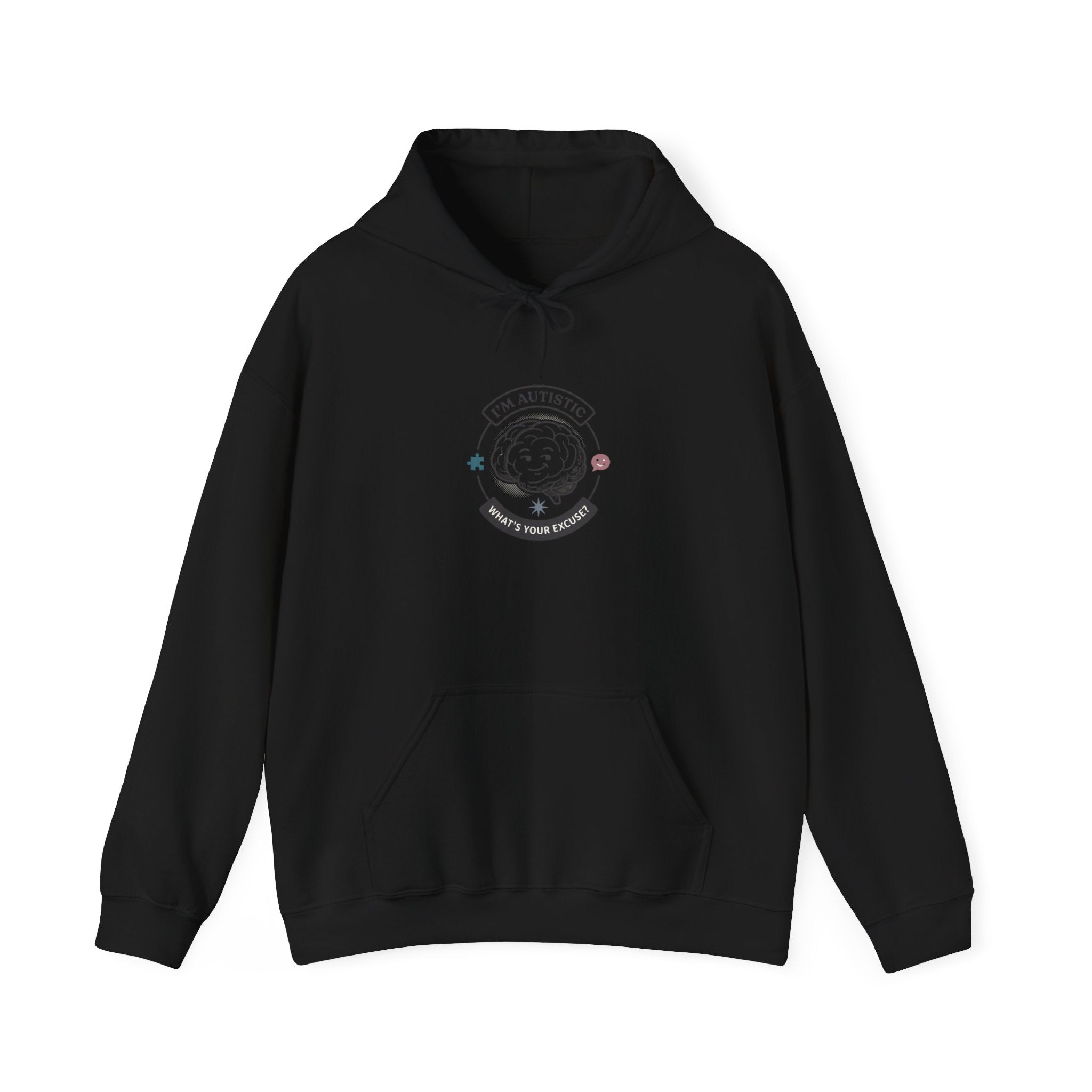 Autistic Pride Patch Hoodie | neurodiversity, autism acceptance