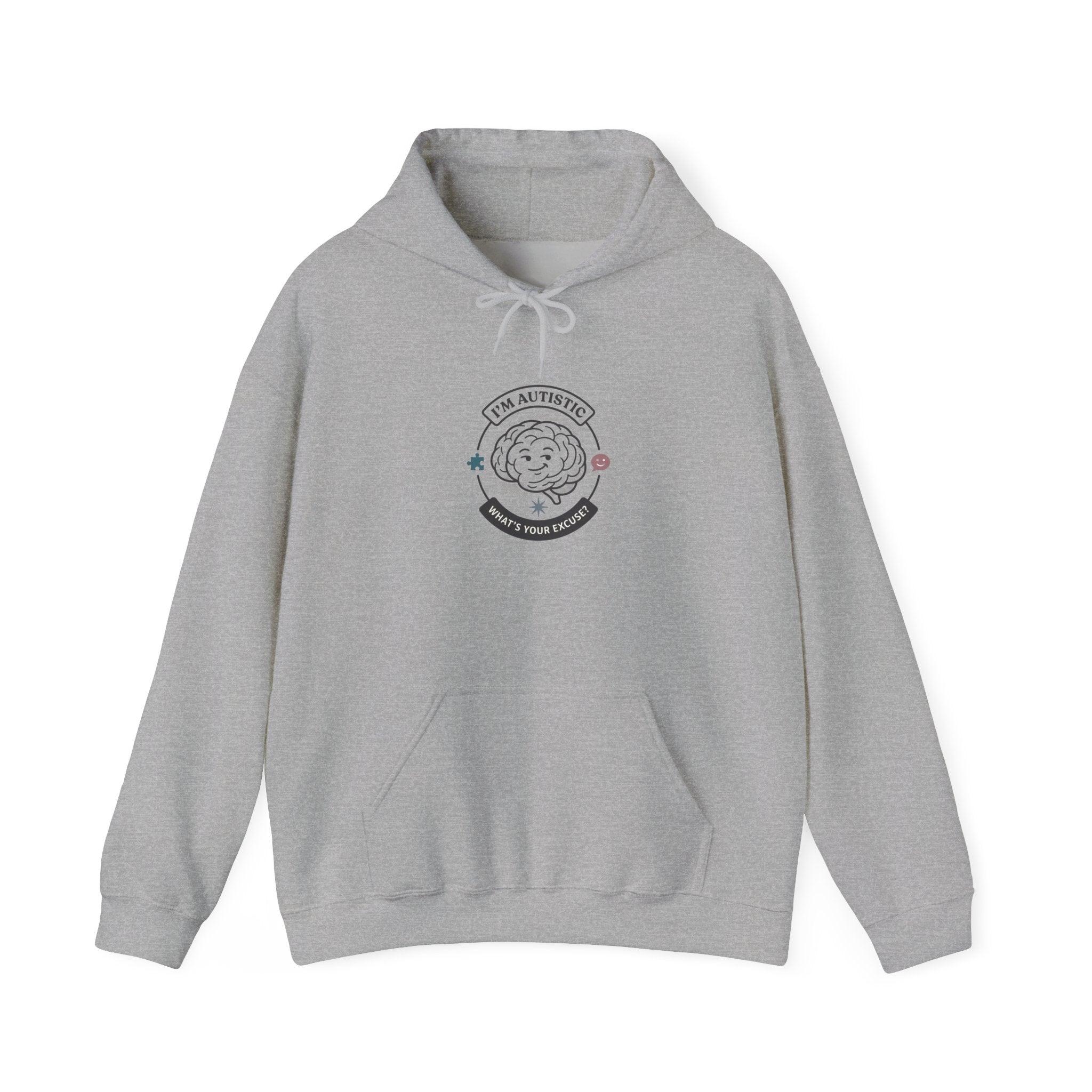Autistic Pride Patch Hoodie | neurodiversity, autism acceptance
