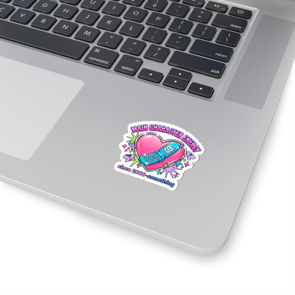 Main Character Energy Kiss-Cut Sticker | Y2K Aesthetic, 2000s Nostalgia