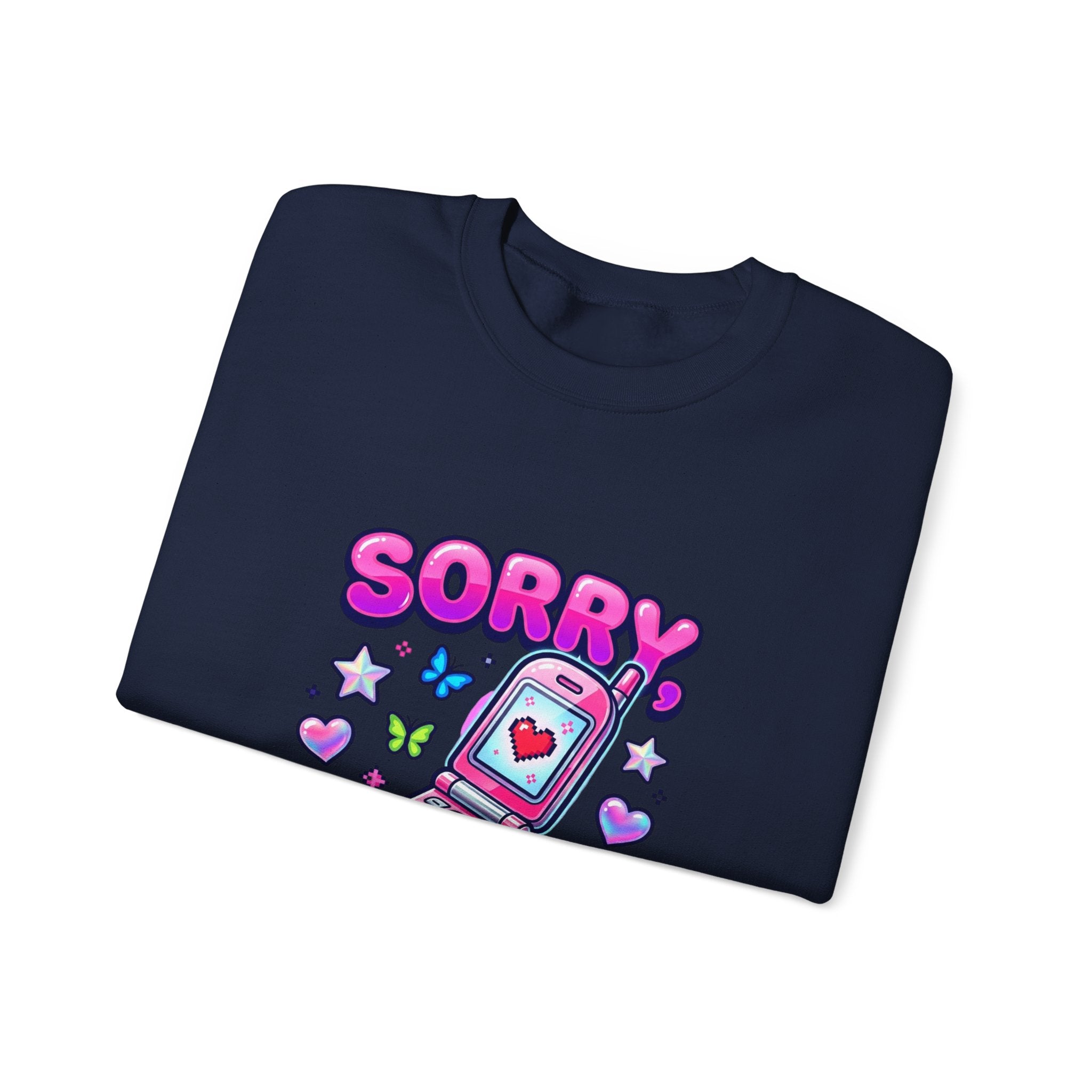 Sorry I'm the Upgrade Sweatshirt | Y2K aesthetic, retro phone graphic