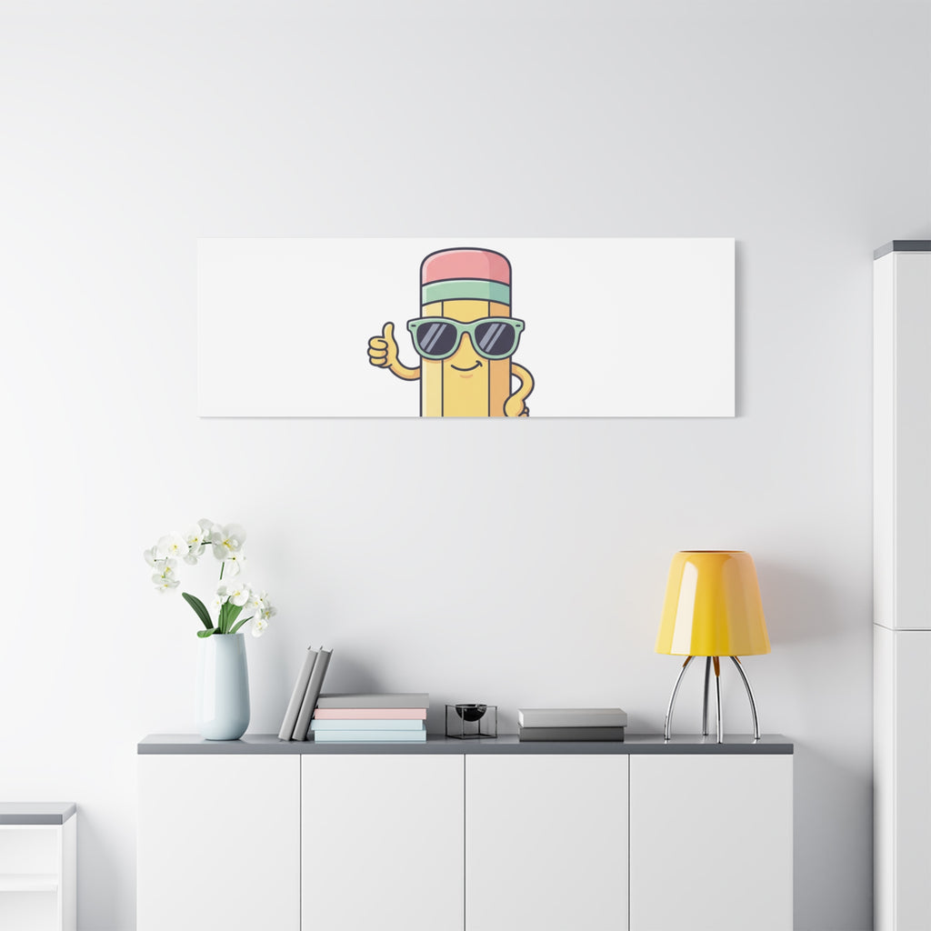 Keep Calm and Teach On Pencil Canvas, Teacher Appreciation, Teacher Life