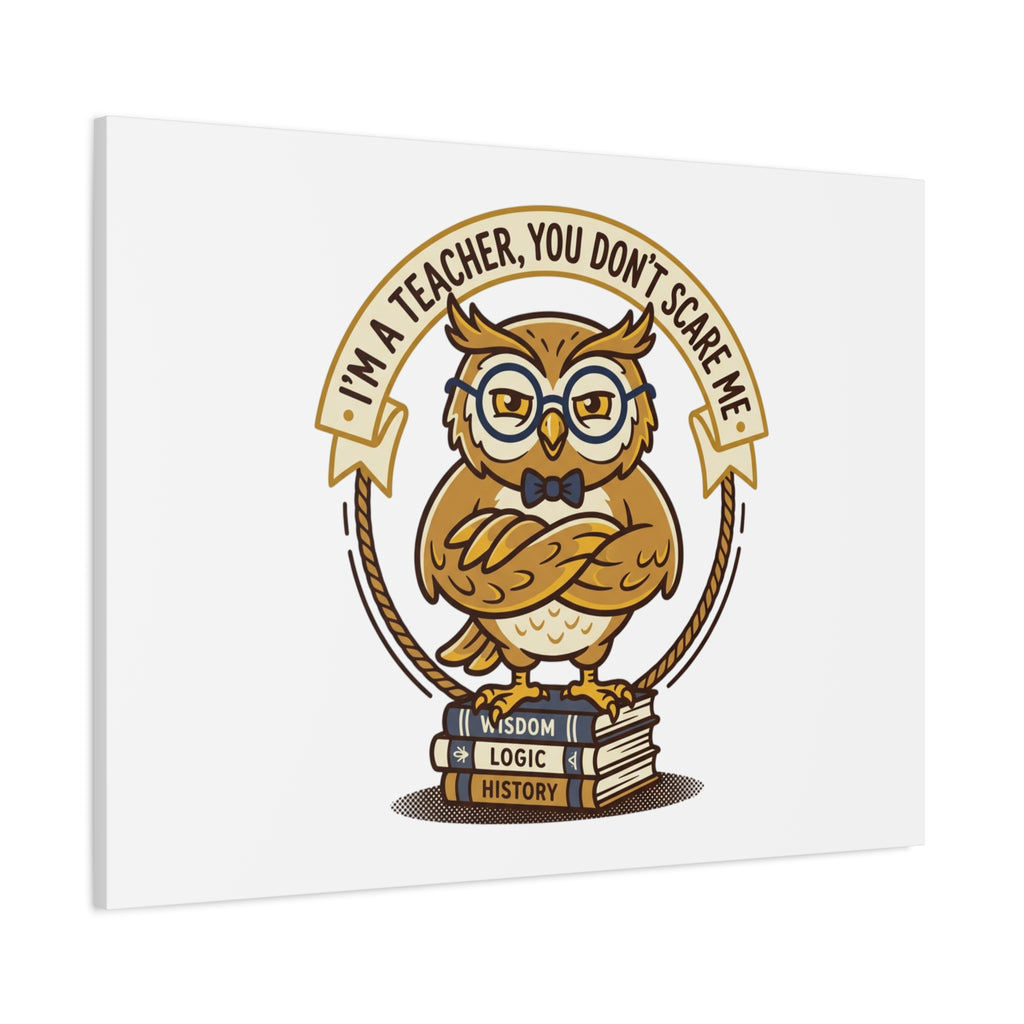 I'm a Teacher You Don't Scare Me Canvas | Teacher Appreciation Gifts, Teacher Life