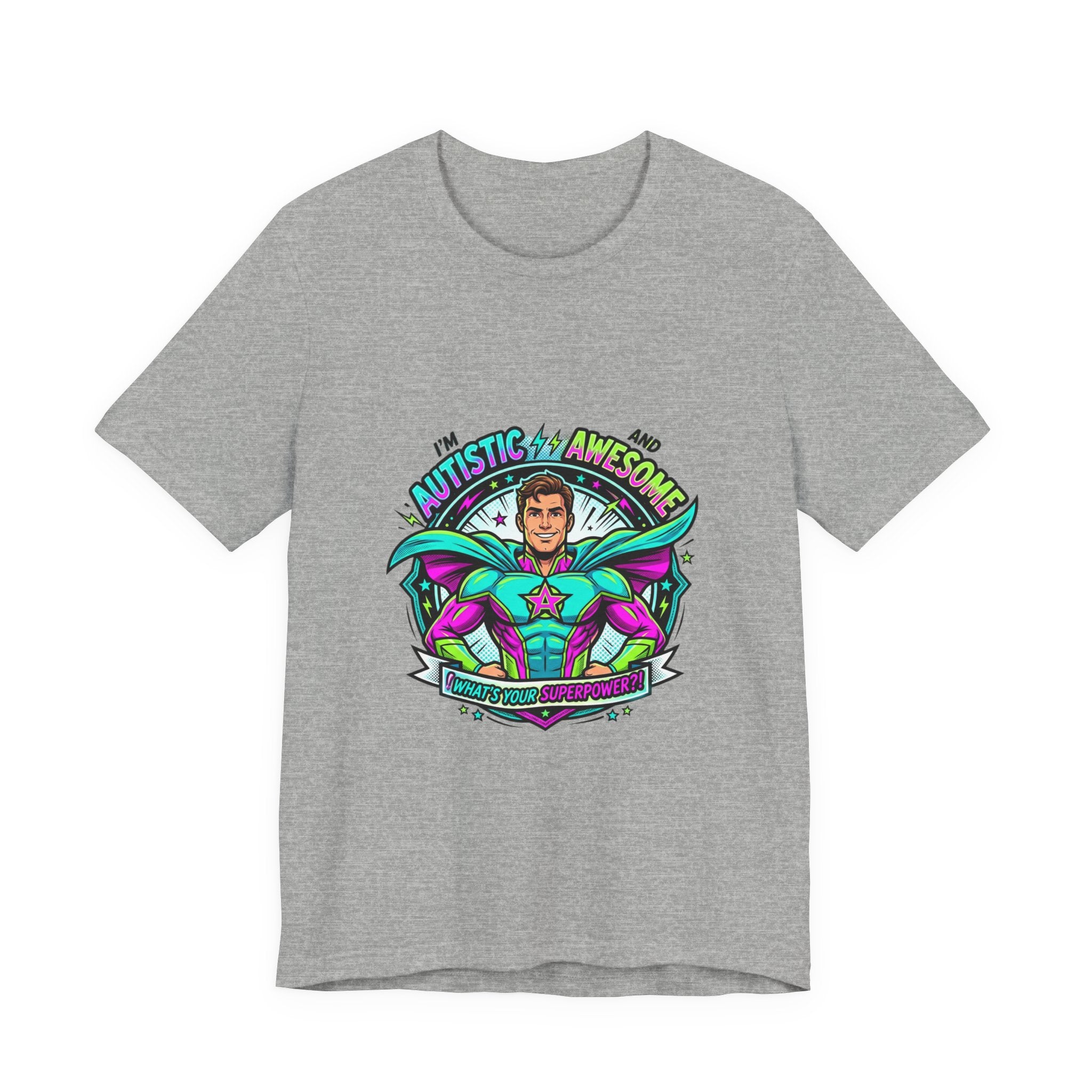 Autistic & Awesome Tee | neurodiversity, autistic pride