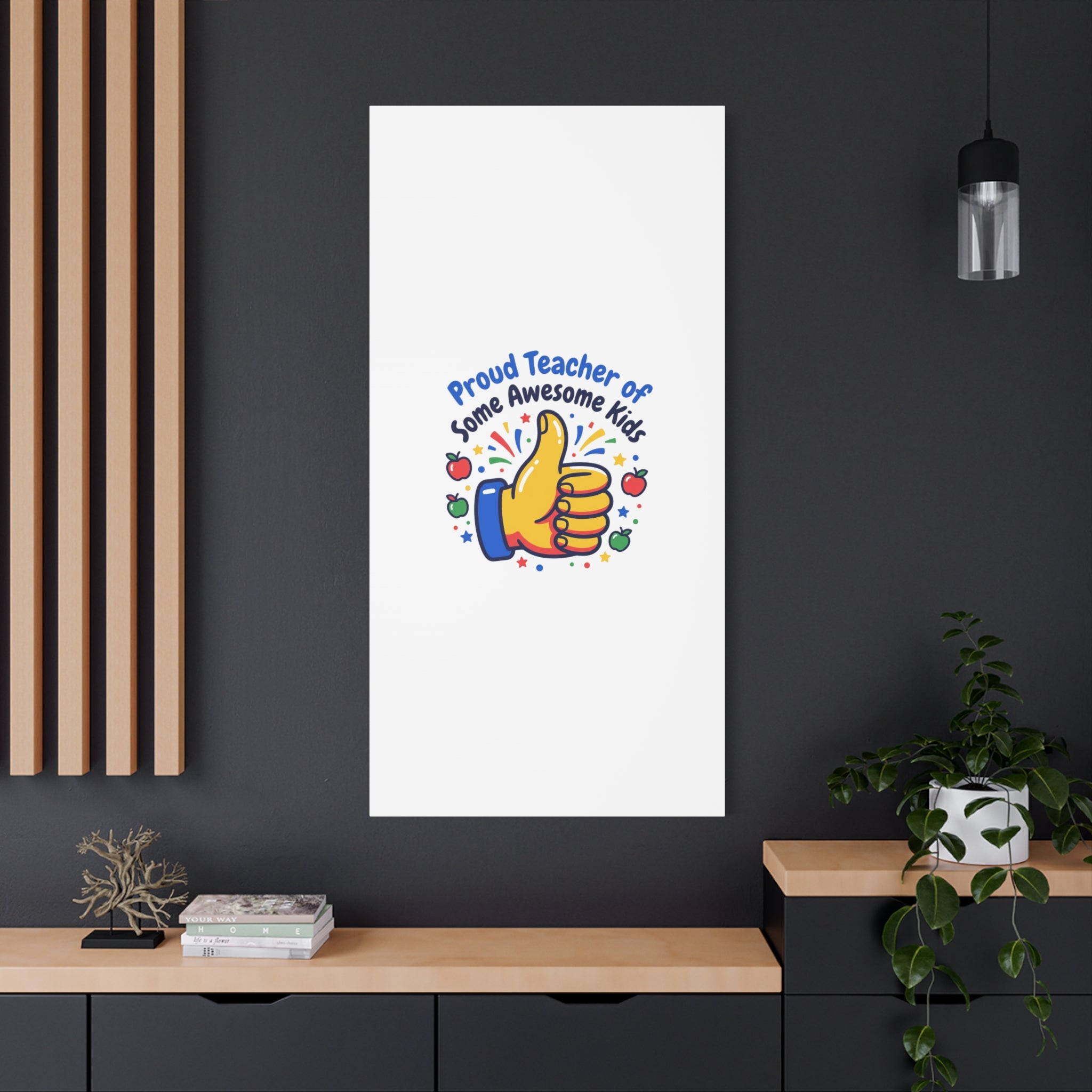 Proud Teacher of Some Awesome Kids Canvas, Teacher Appreciation Gifts | Teacher Life