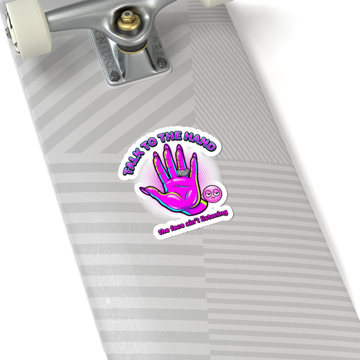 Talk To The Hand Kiss-Cut Sticker | Y2K aesthetic, retro 2000s vibe