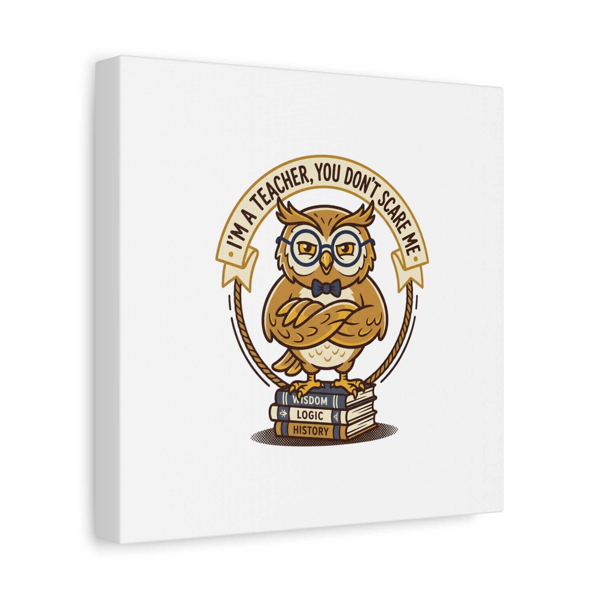 I'm a Teacher You Don't Scare Me Canvas | Teacher Appreciation Gifts, Teacher Life