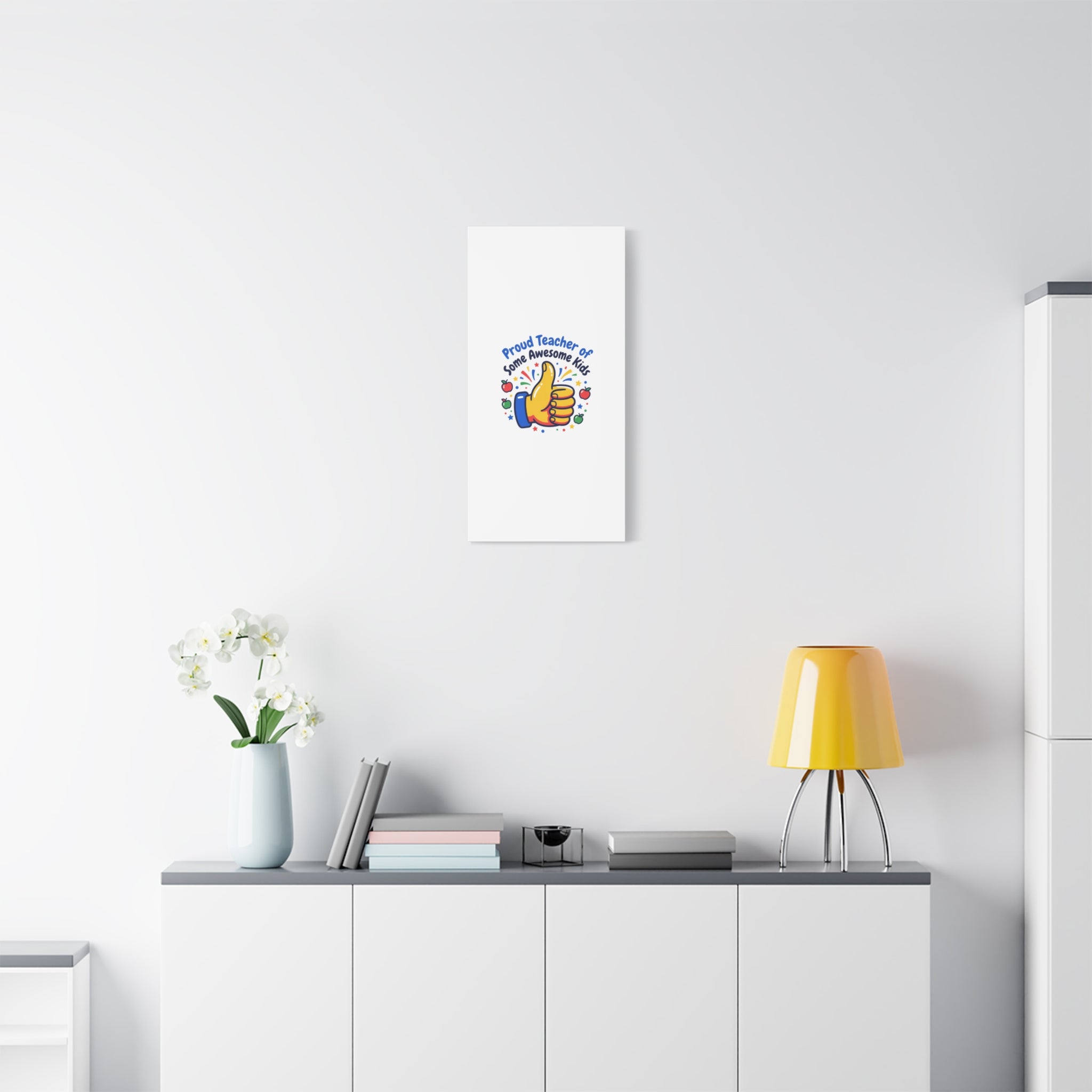 Proud Teacher of Some Awesome Kids Canvas, Teacher Appreciation Gifts | Teacher Life