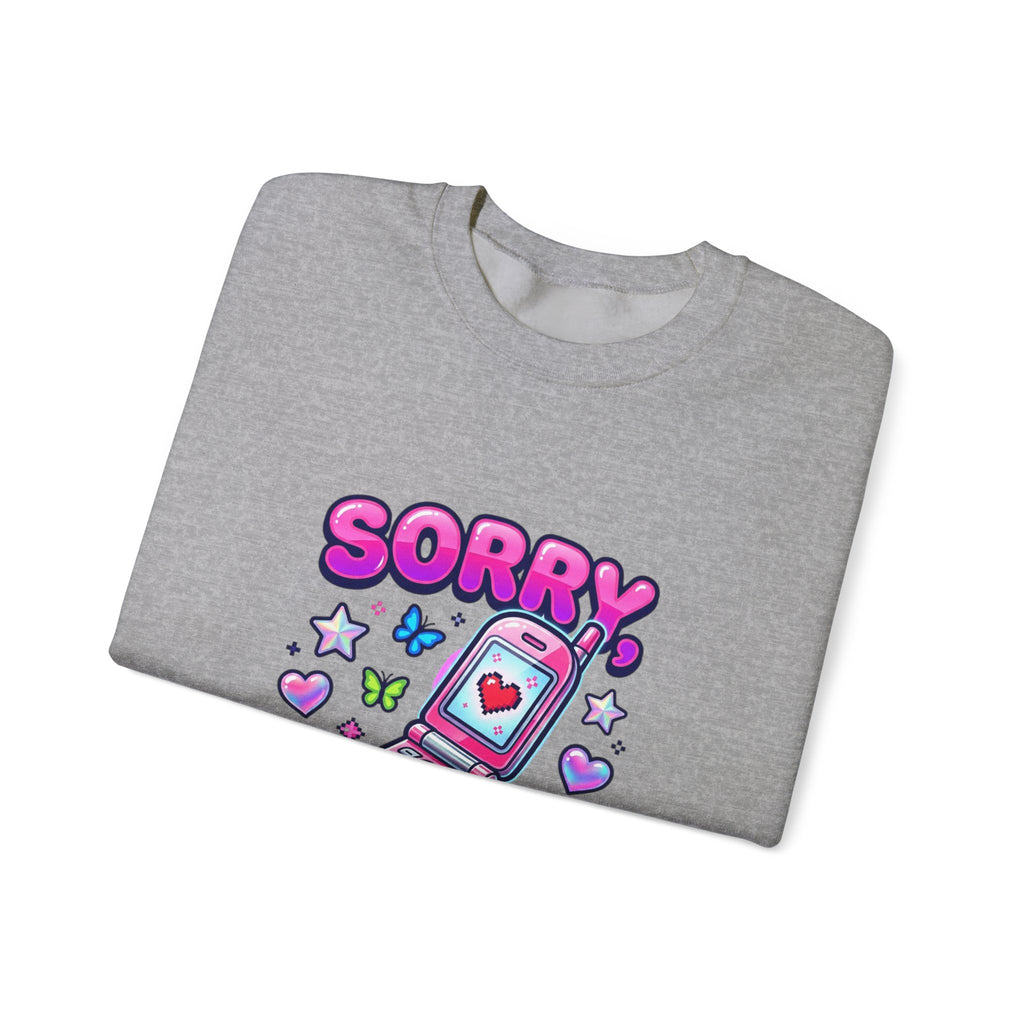 Sorry I'm the Upgrade Sweatshirt | Y2K aesthetic, retro phone graphic