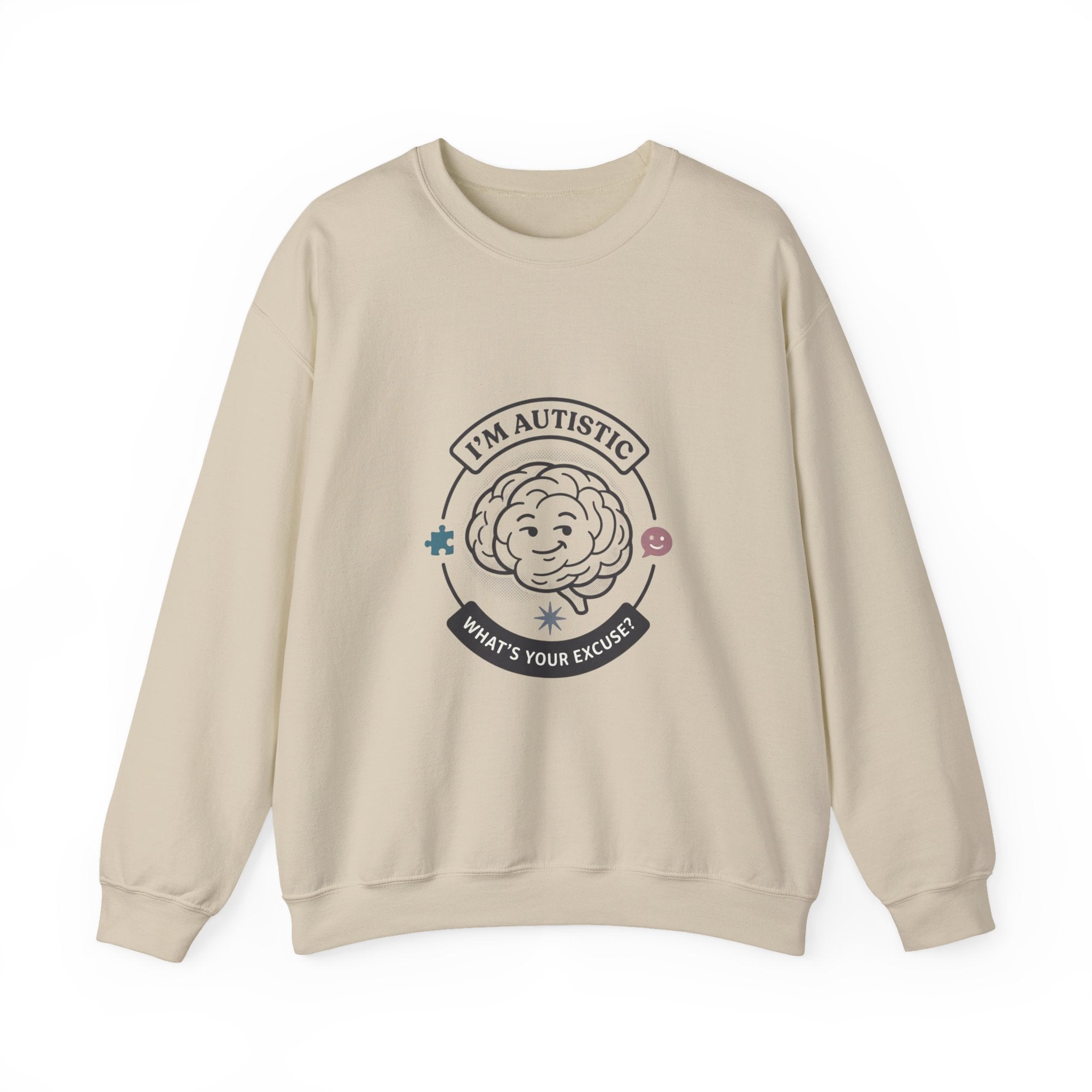 I'm Autistic Crewneck Sweatshirt | Autism Acceptance, Autistic Pride