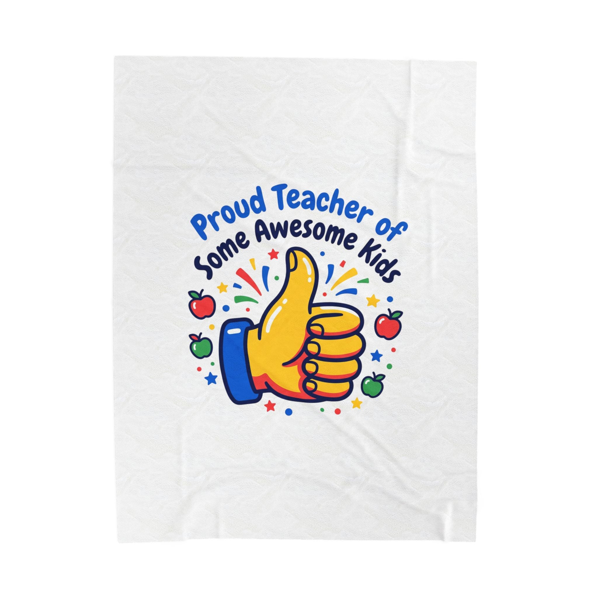 Proud Teacher of Some Awesome Kids Plush Blanket | Teacher Appreciation
