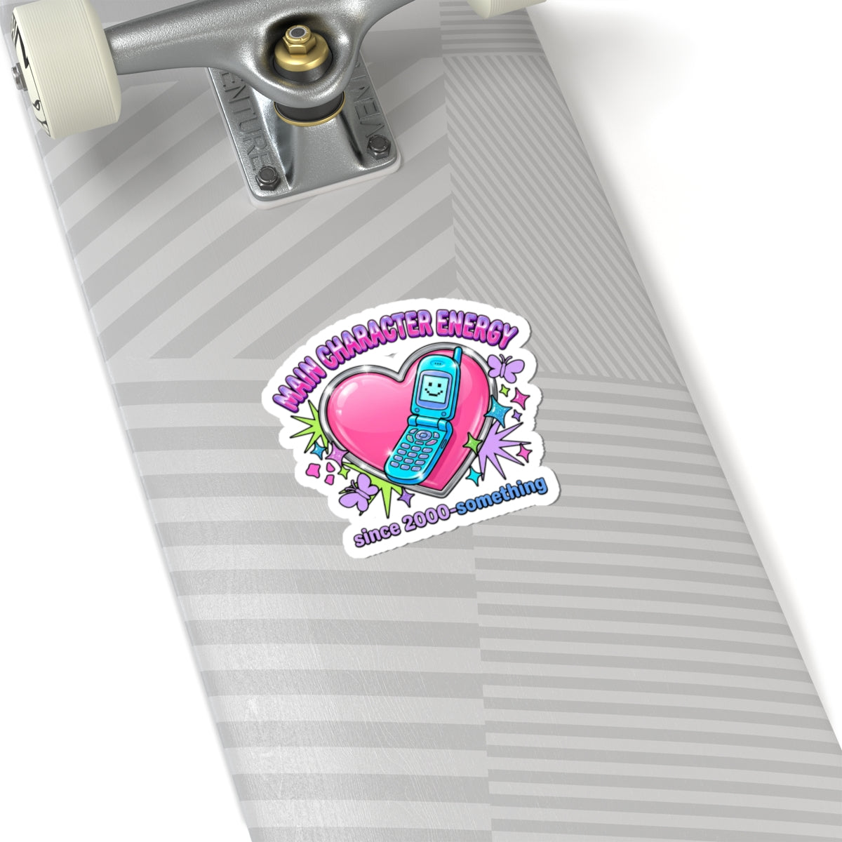 Main Character Energy Kiss-Cut Sticker | Y2K Aesthetic, 2000s Nostalgia