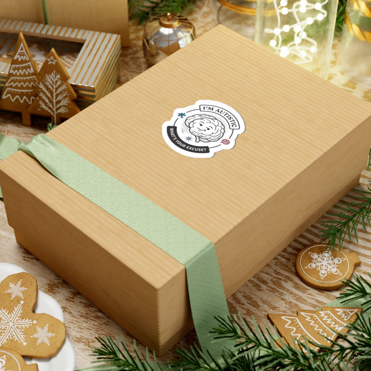 I'm Autistic sticker, Kiss-Cut Sticker | autistic pride, neurodiversity acceptance