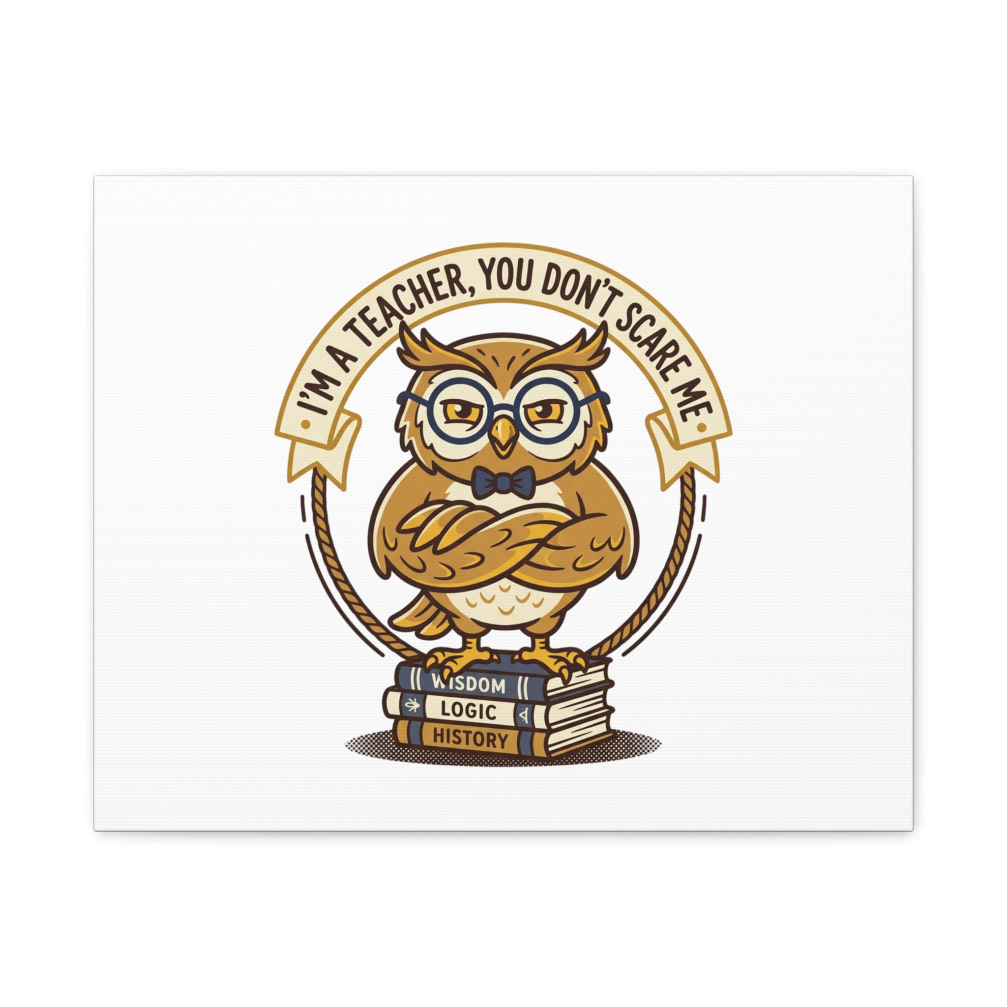 I'm a Teacher You Don't Scare Me Canvas | Teacher Appreciation Gifts, Teacher Life