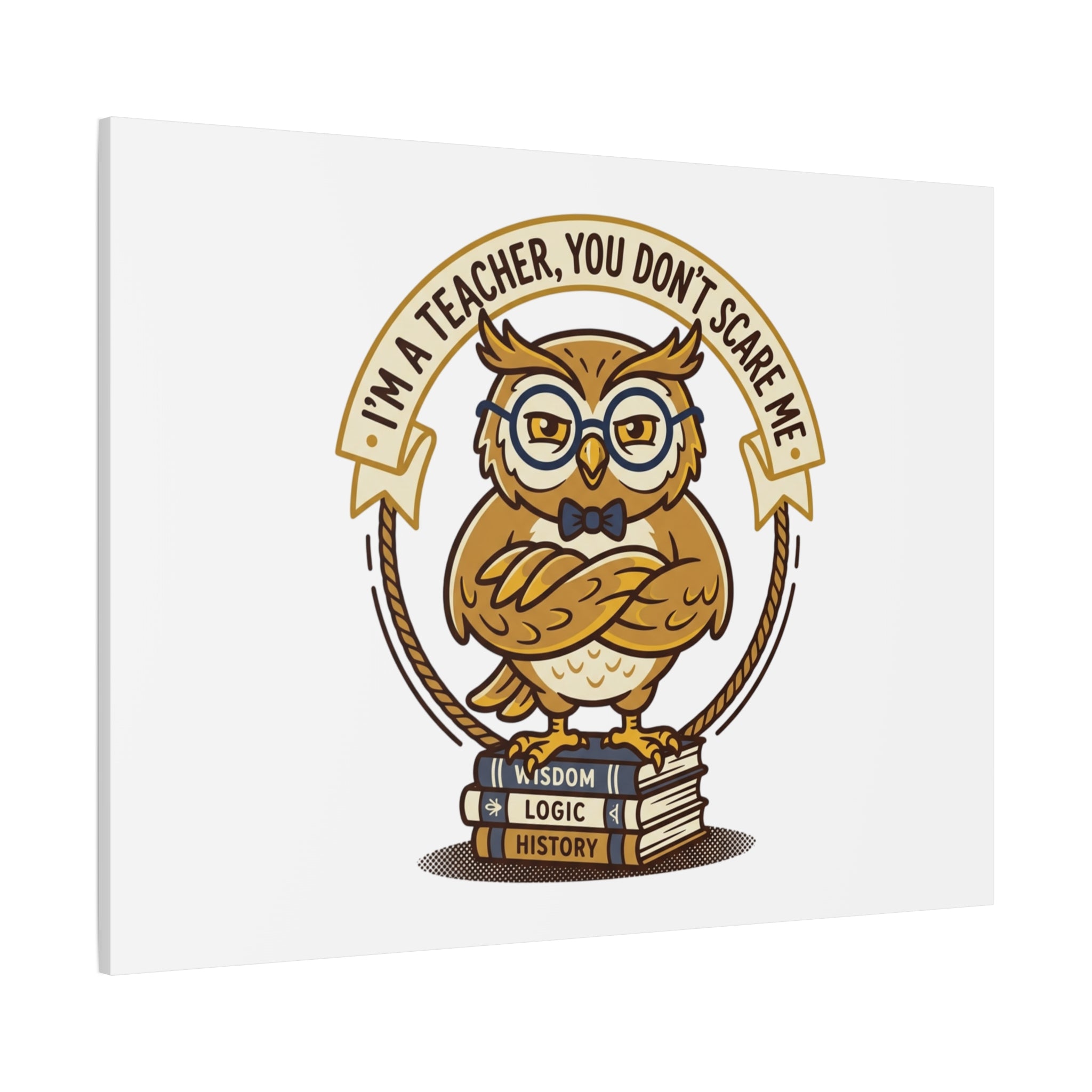 I'm a Teacher You Don't Scare Me Canvas | Teacher Appreciation Gifts, Teacher Life