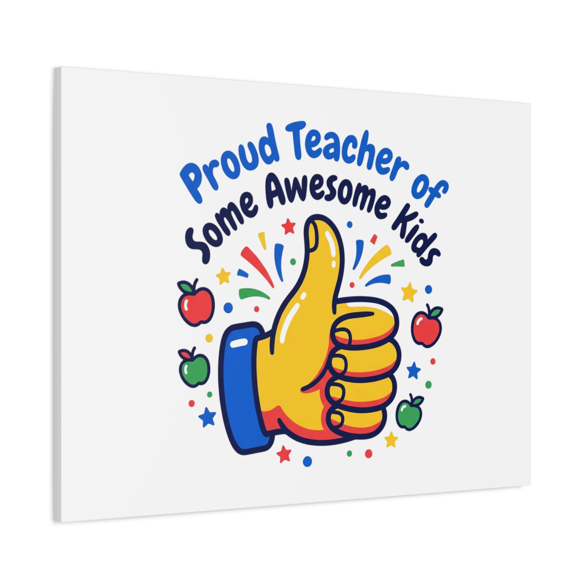 Proud Teacher of Some Awesome Kids Canvas, Teacher Appreciation Gifts | Teacher Life