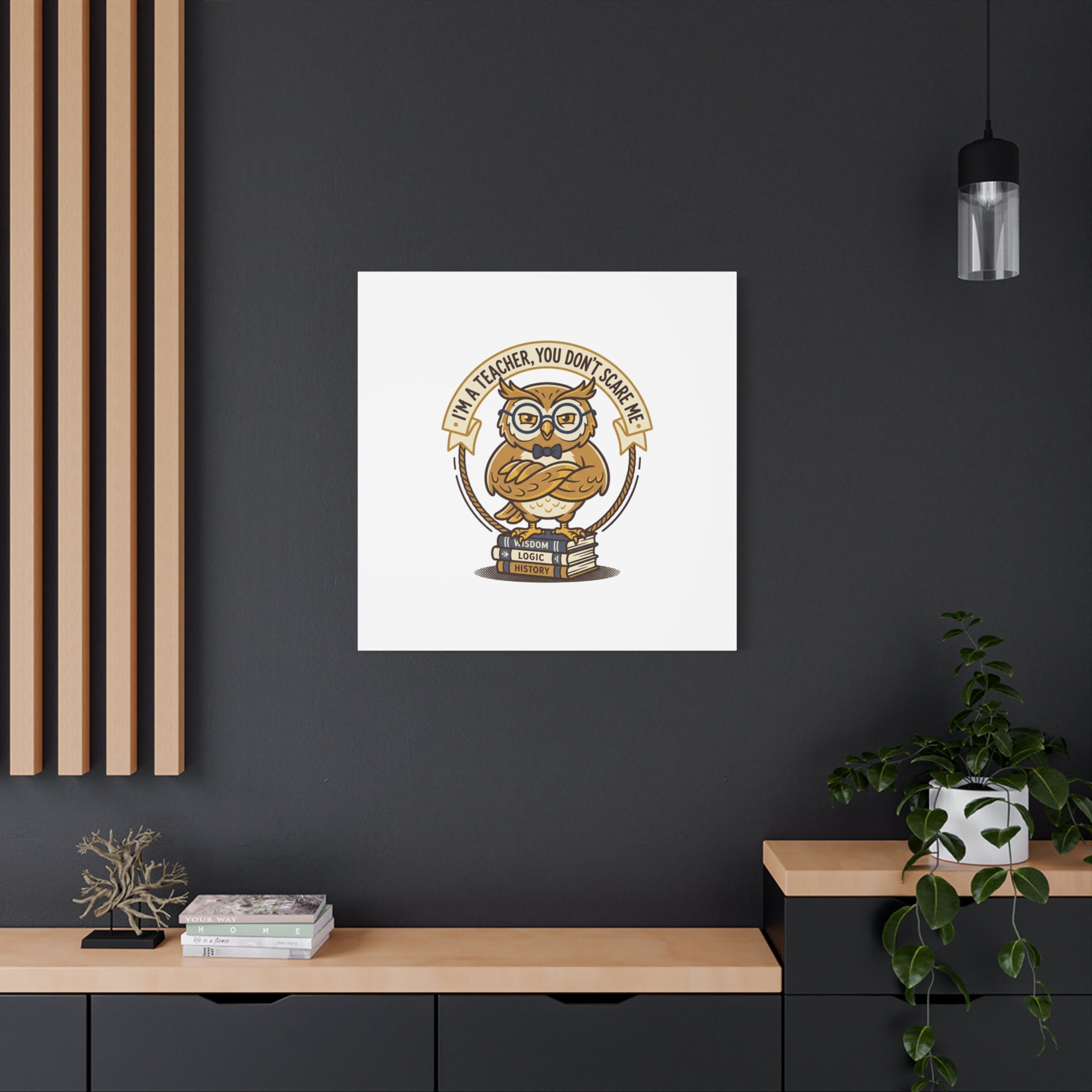 I'm a Teacher You Don't Scare Me Canvas | Teacher Appreciation Gifts, Teacher Life