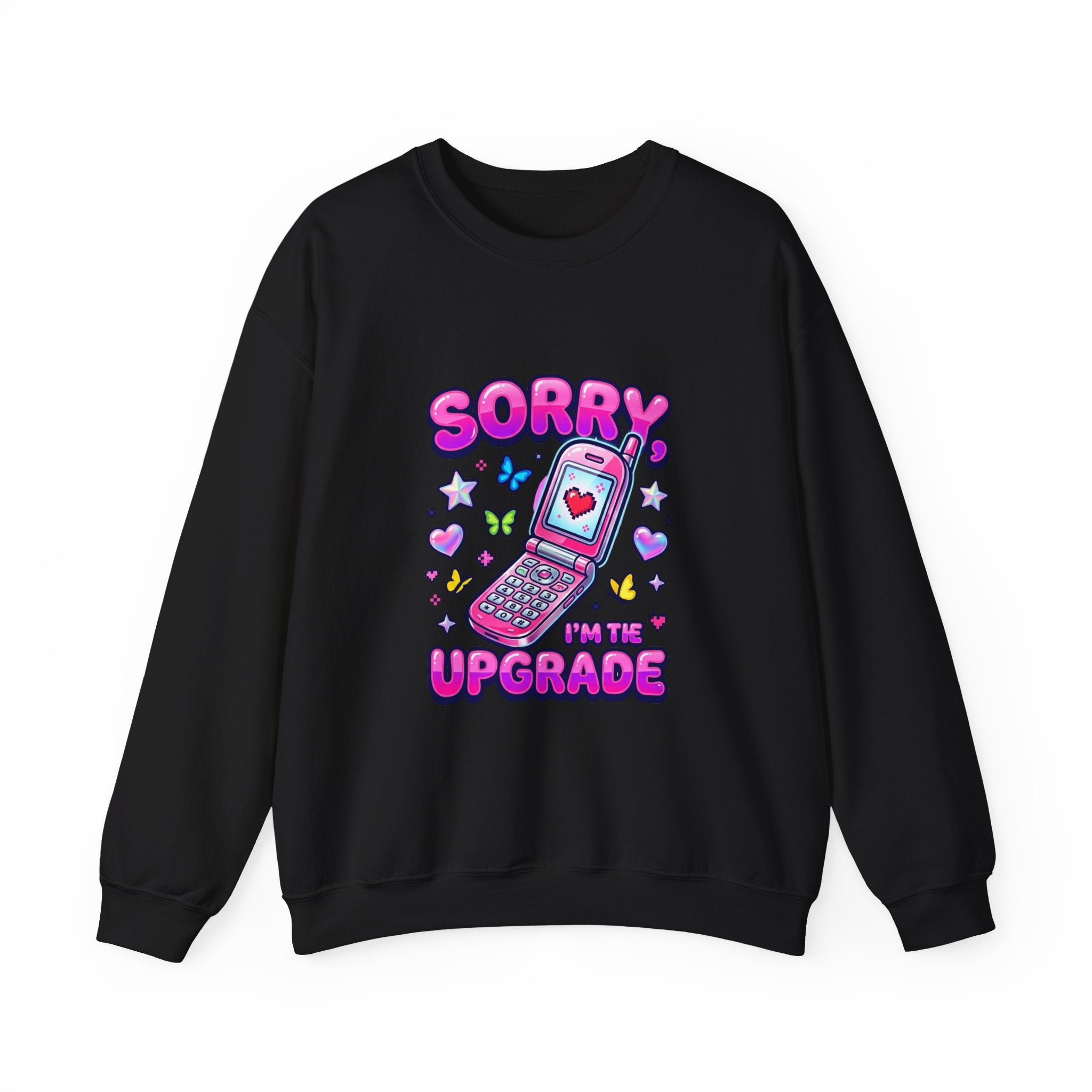 Sorry I'm the Upgrade Sweatshirt | Y2K aesthetic, retro phone graphic