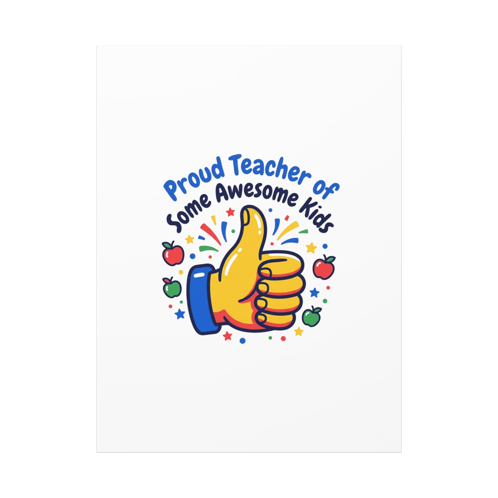 Proud Teacher of Some Awesome Kids Canvas, Teacher Appreciation Gifts | Teacher Life