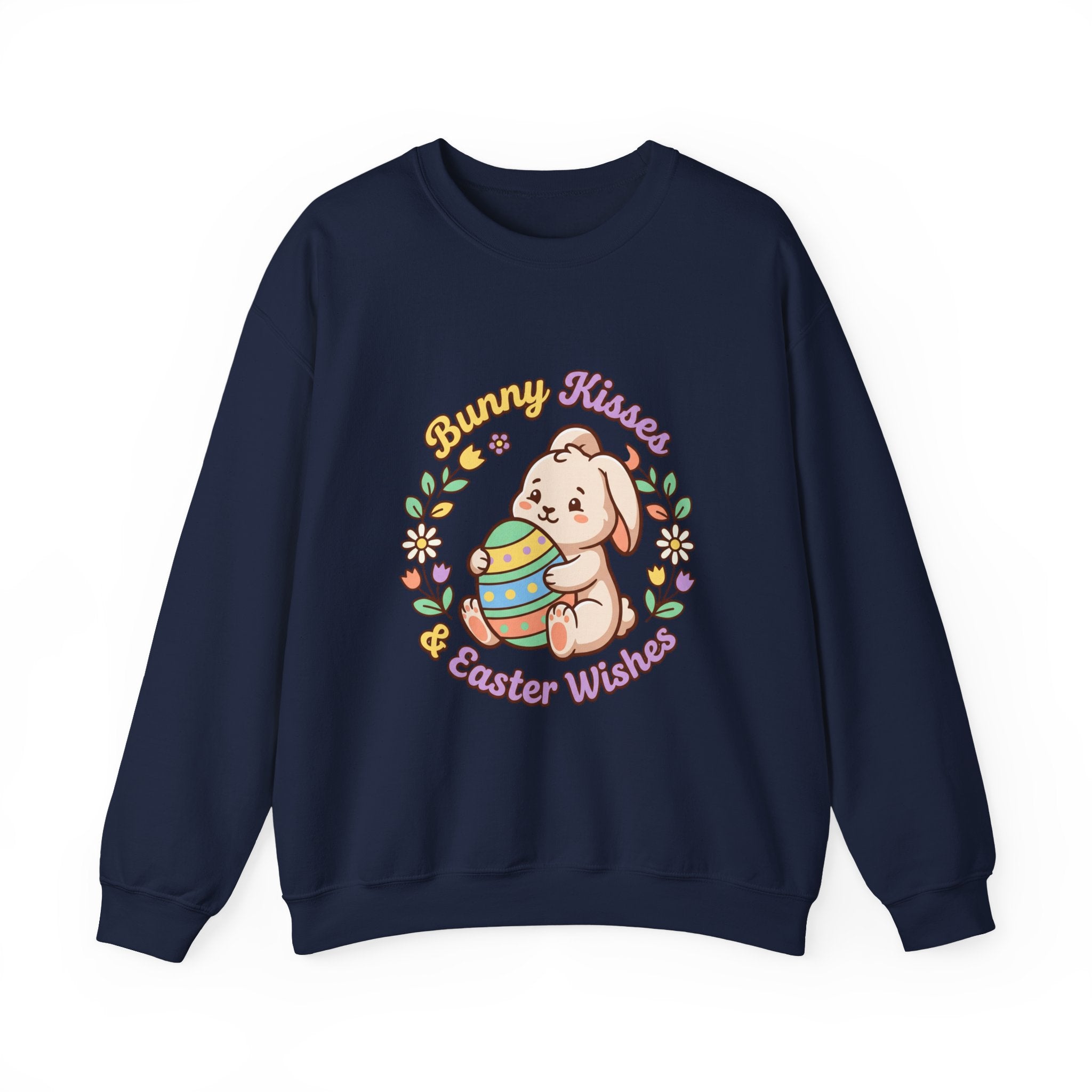 Bunny Kisses Easter Sweatshirt | pastel spring, vintage Easter cottagecore