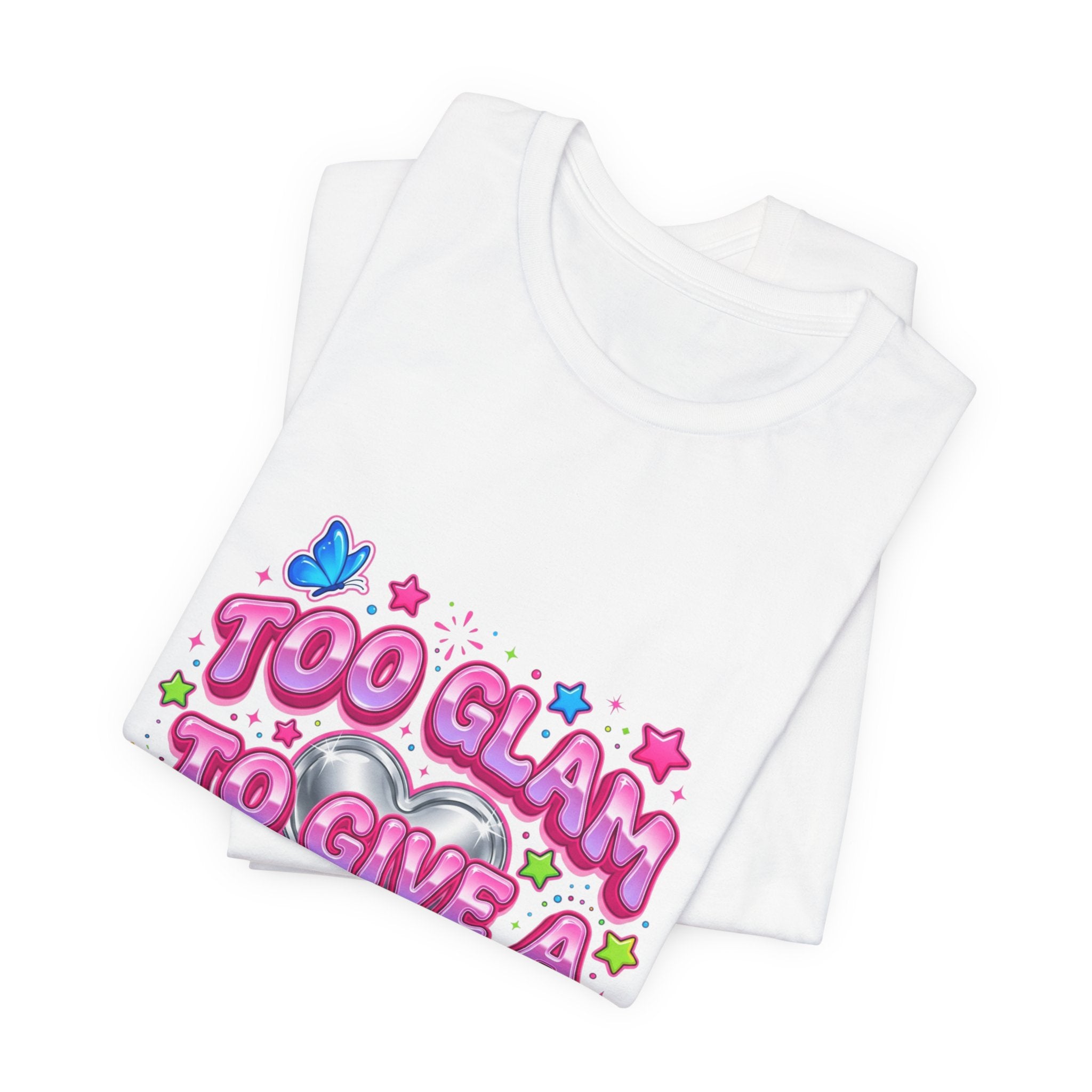 Too Glam To Give A Damn Tee | Y2K shirt, 2000s aesthetic