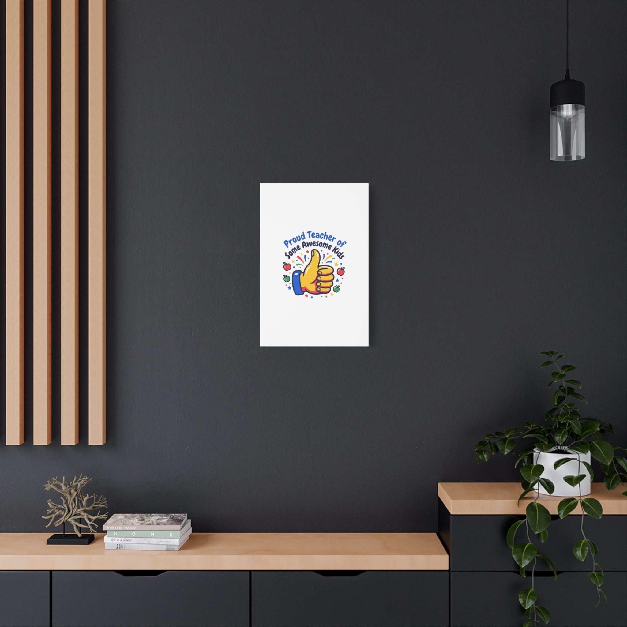 Proud Teacher of Some Awesome Kids Canvas, Teacher Appreciation Gifts | Teacher Life