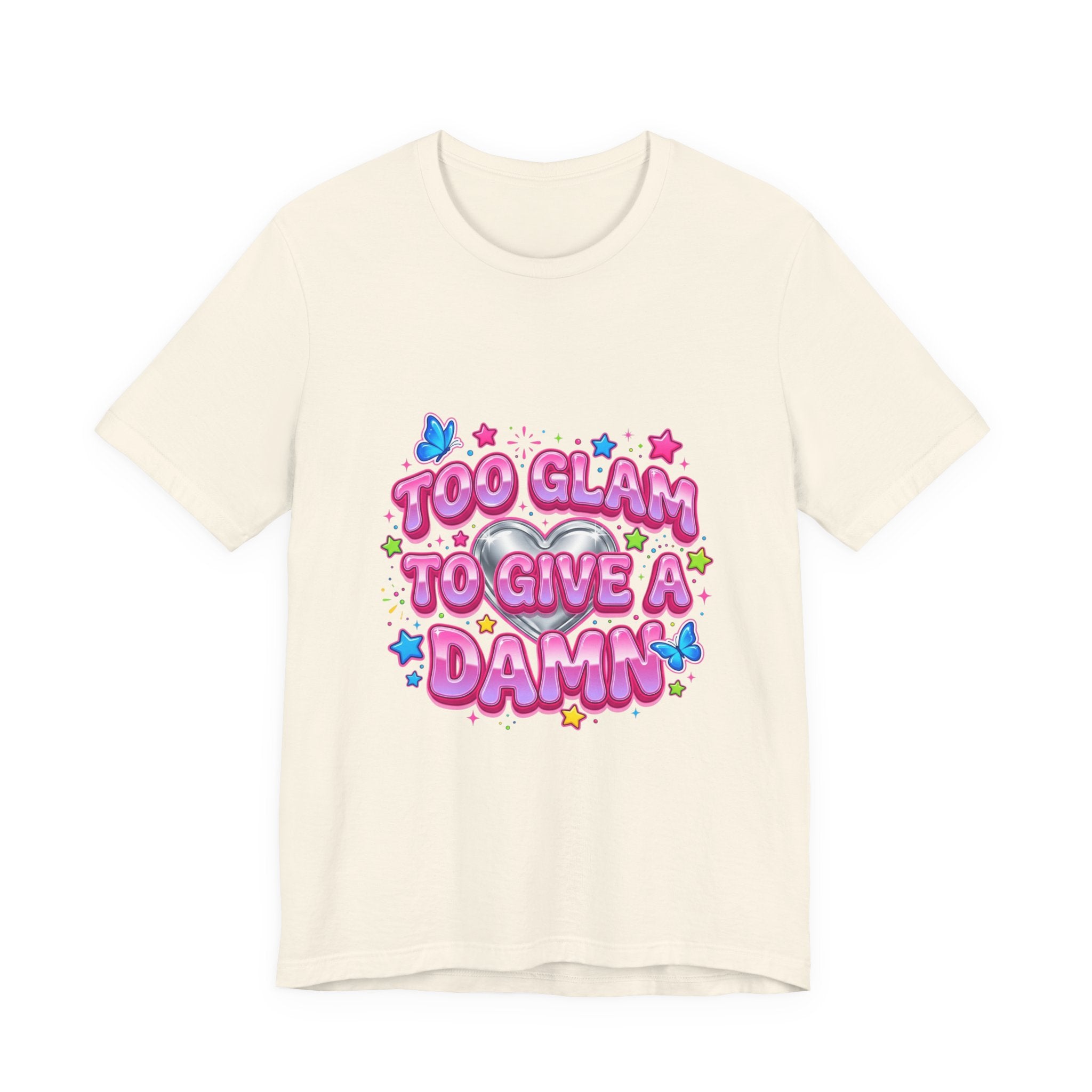 Too Glam To Give A Damn Tee | Y2K shirt, 2000s aesthetic