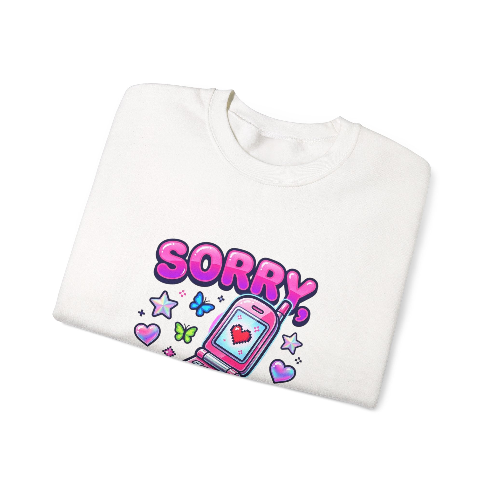 Sorry I'm the Upgrade Sweatshirt | Y2K aesthetic, retro phone graphic