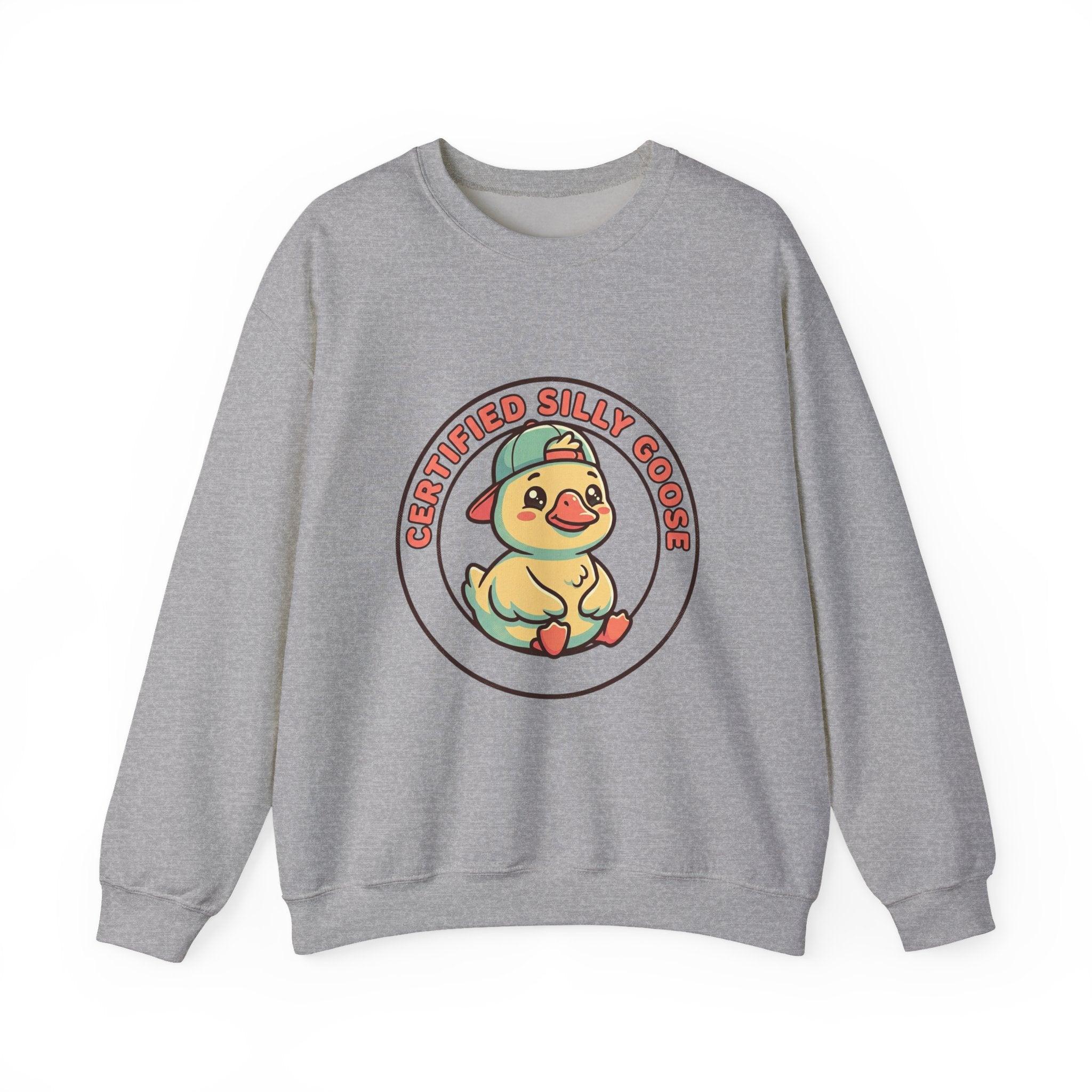 Certified Silly Goose Crewneck Sweatshirt | wholesome meme, cute animal pun