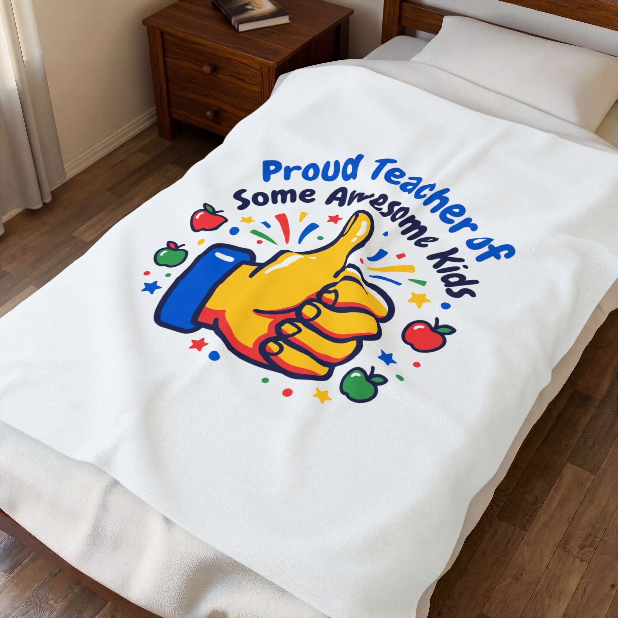 Proud Teacher of Some Awesome Kids Plush Blanket | Teacher Appreciation