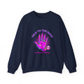 Talk to the Hand graphic crewneck sweatshirt | Y2K aesthetic, retro internet