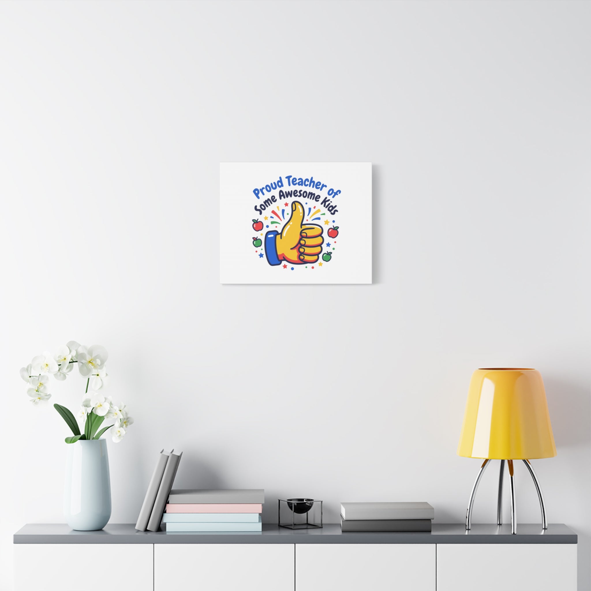Proud Teacher of Some Awesome Kids Canvas, Teacher Appreciation Gifts | Teacher Life