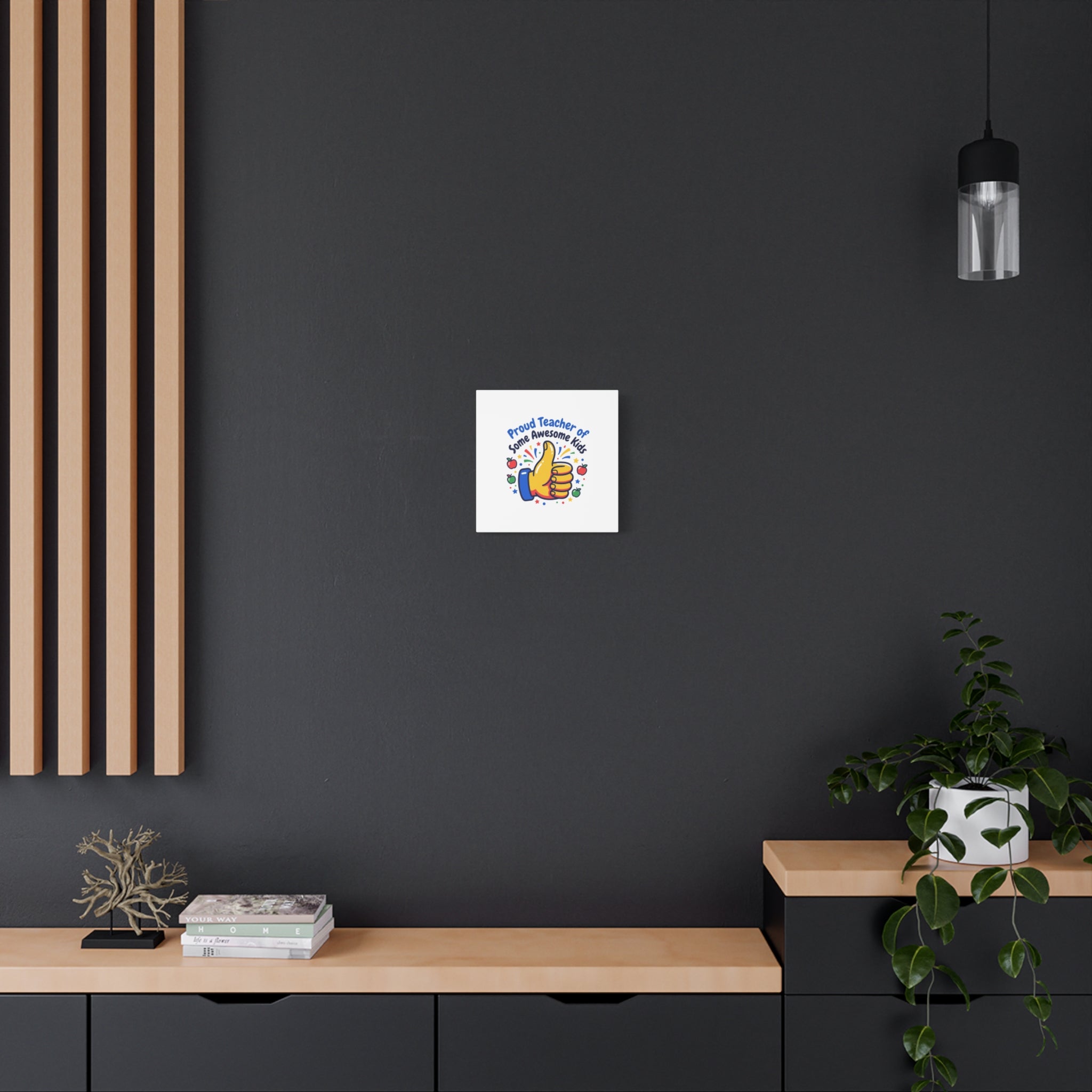 Proud Teacher of Some Awesome Kids Canvas, Teacher Appreciation Gifts | Teacher Life