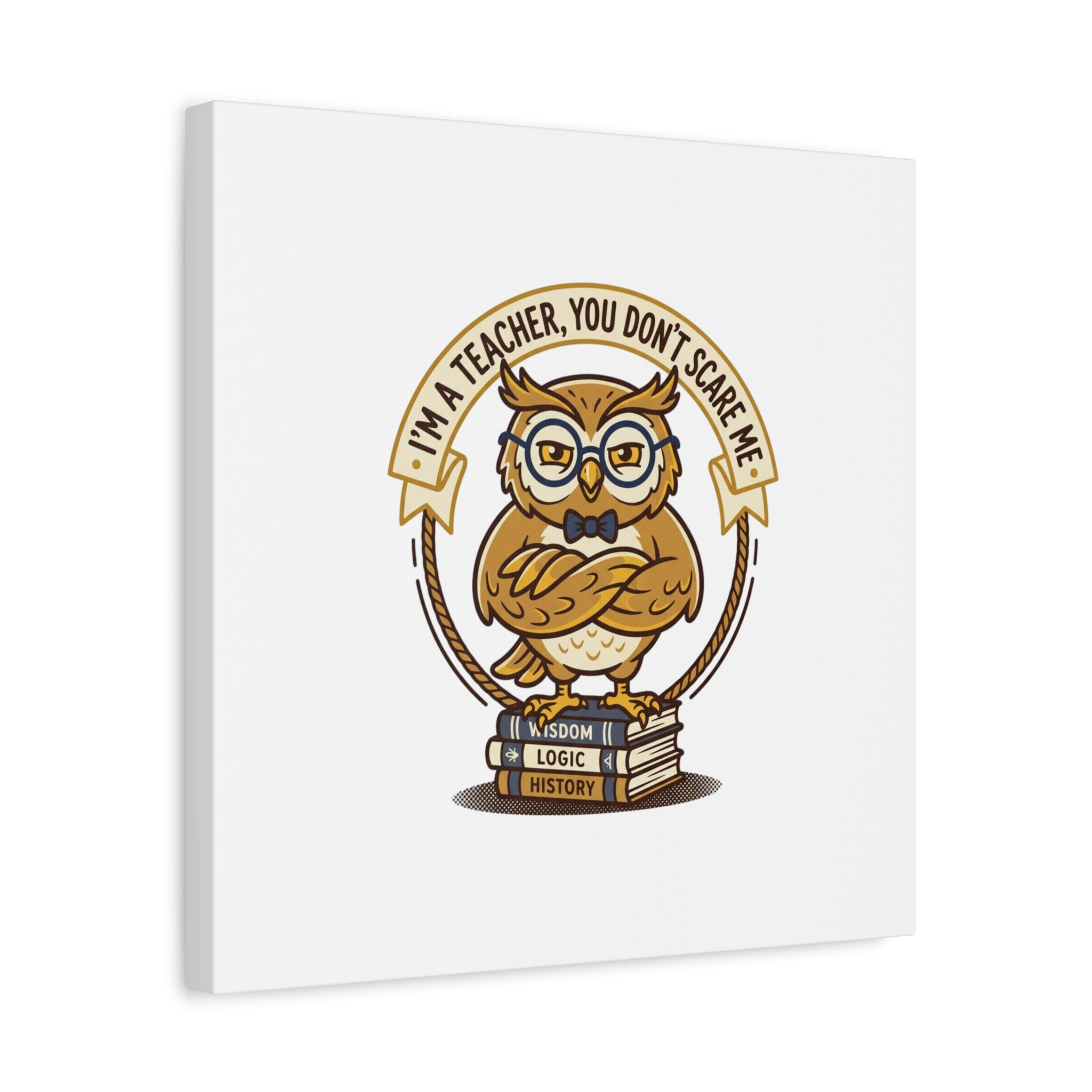 I'm a Teacher You Don't Scare Me Canvas | Teacher Appreciation Gifts, Teacher Life