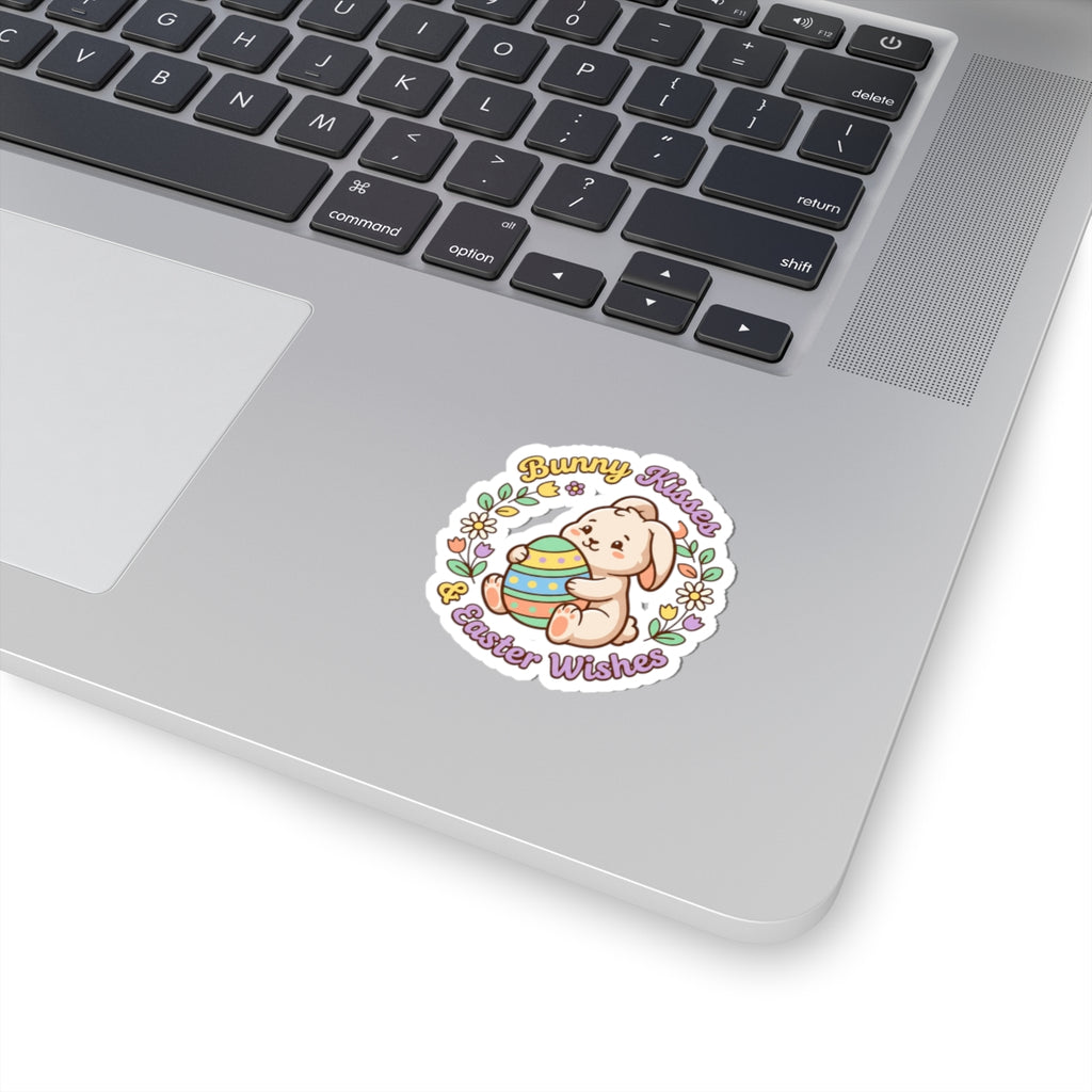 Bunny Kisses Easter Sticker | pastel spring, bunny aesthetic