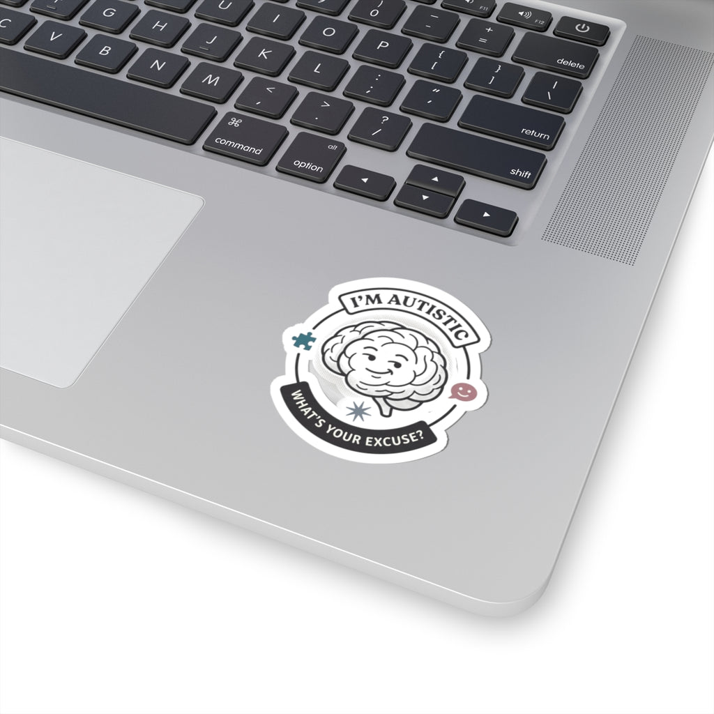 I'm Autistic sticker, Kiss-Cut Sticker | autistic pride, neurodiversity acceptance